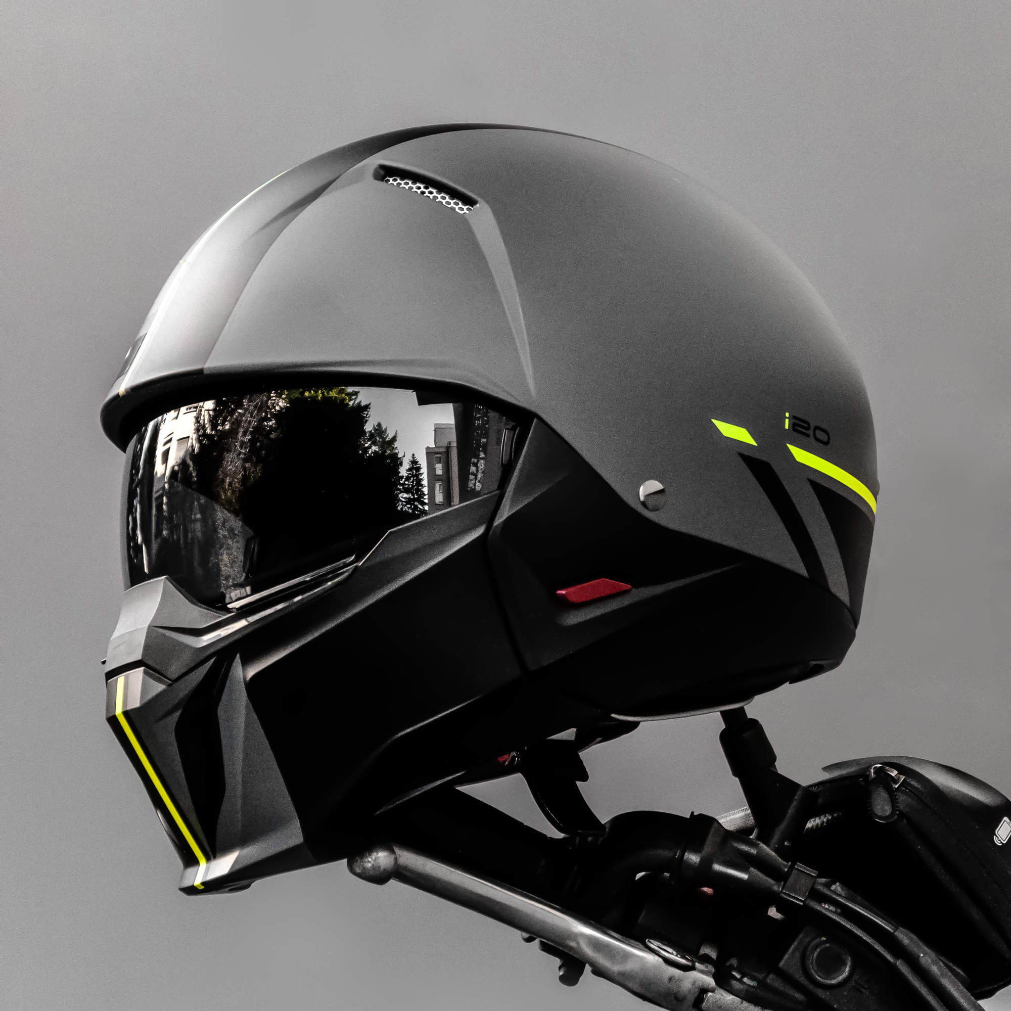 HJC I20 Batol MC3HSF Open Face Helmet - Yellow - Image 3