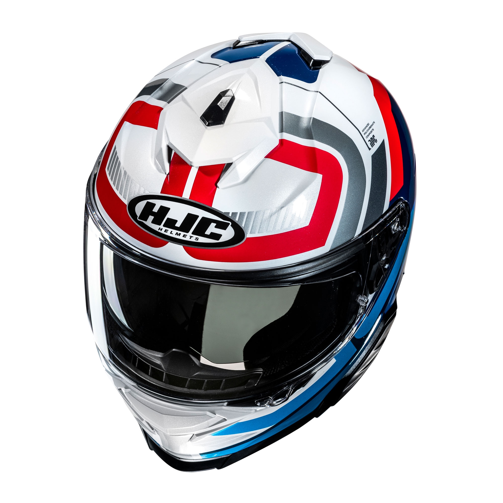 HJC I71 Viz MC21 White Red Blue - Image 2