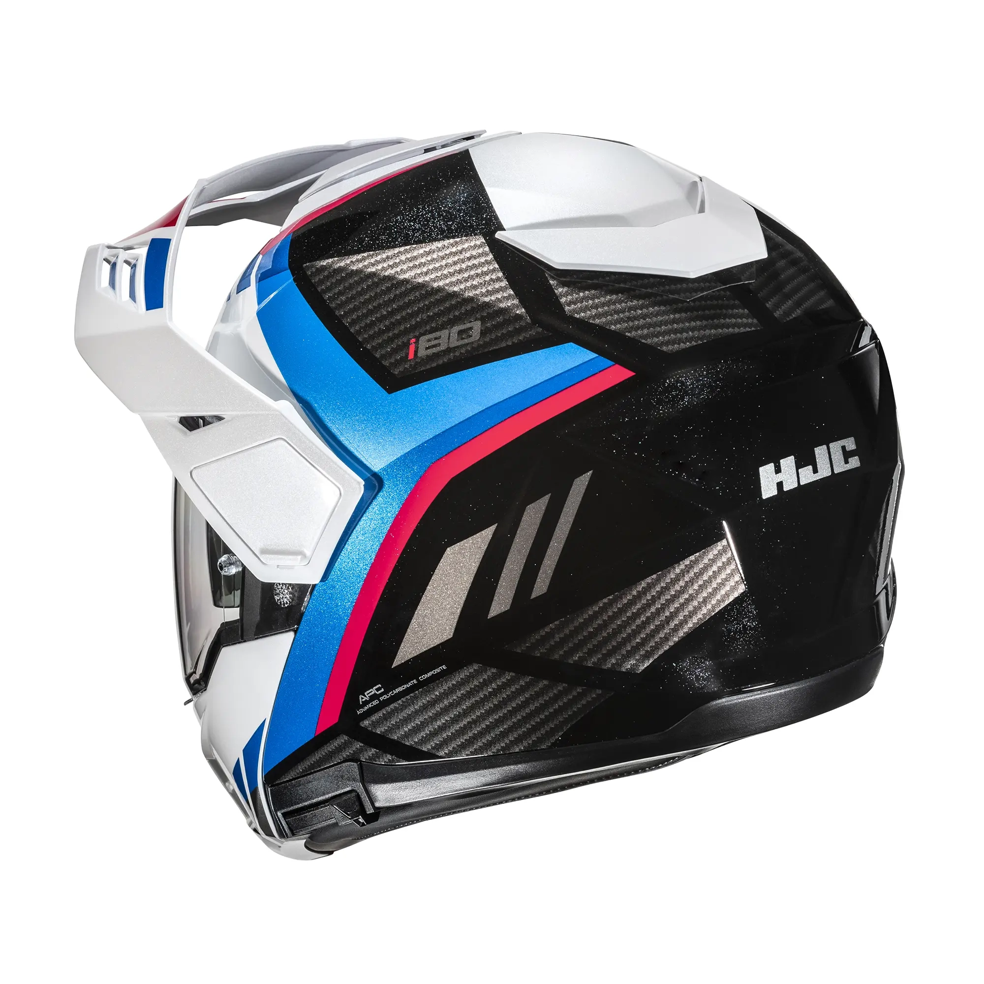 HJC I80 Imes MC21 White Blue Red - Image 3