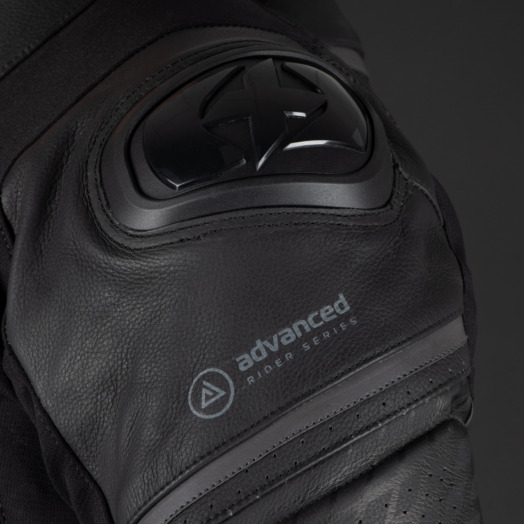 Oxford Nexus 1.0 Leather MS Jkt Stl Blk - Image 15
