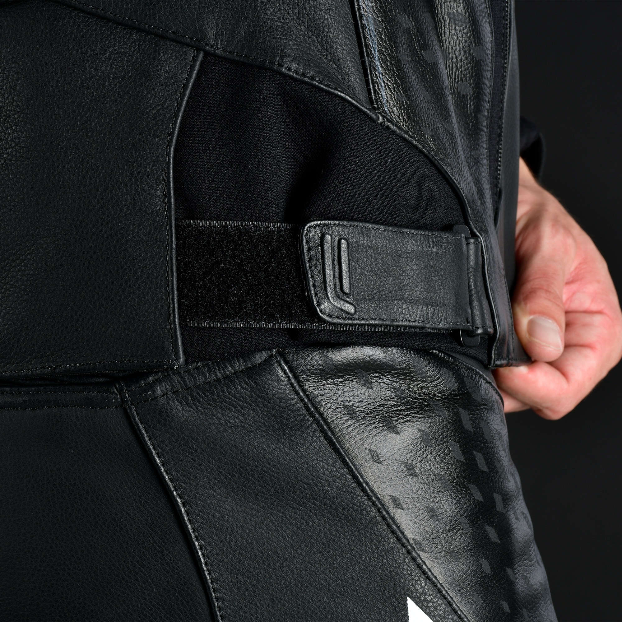 Oxford Nexus 1.0 Leather MS Jkt Stl Blk - Image 10