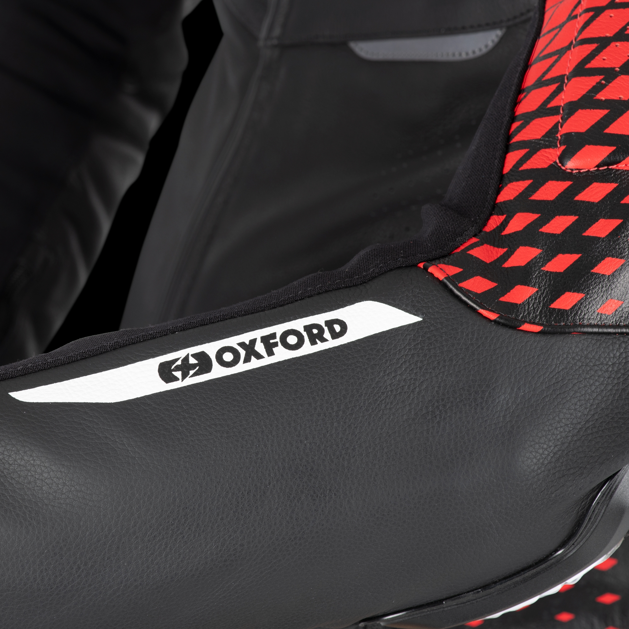 Oxford Nexus 1.0 Leather MS Jkt Blk/Red - Image 7