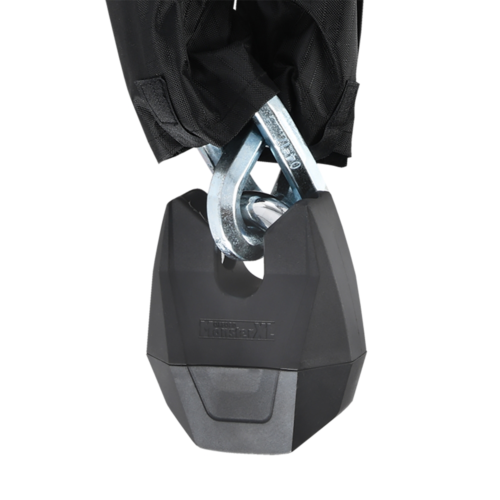 Oxford Monster XL Chain Padlock - Black Blue