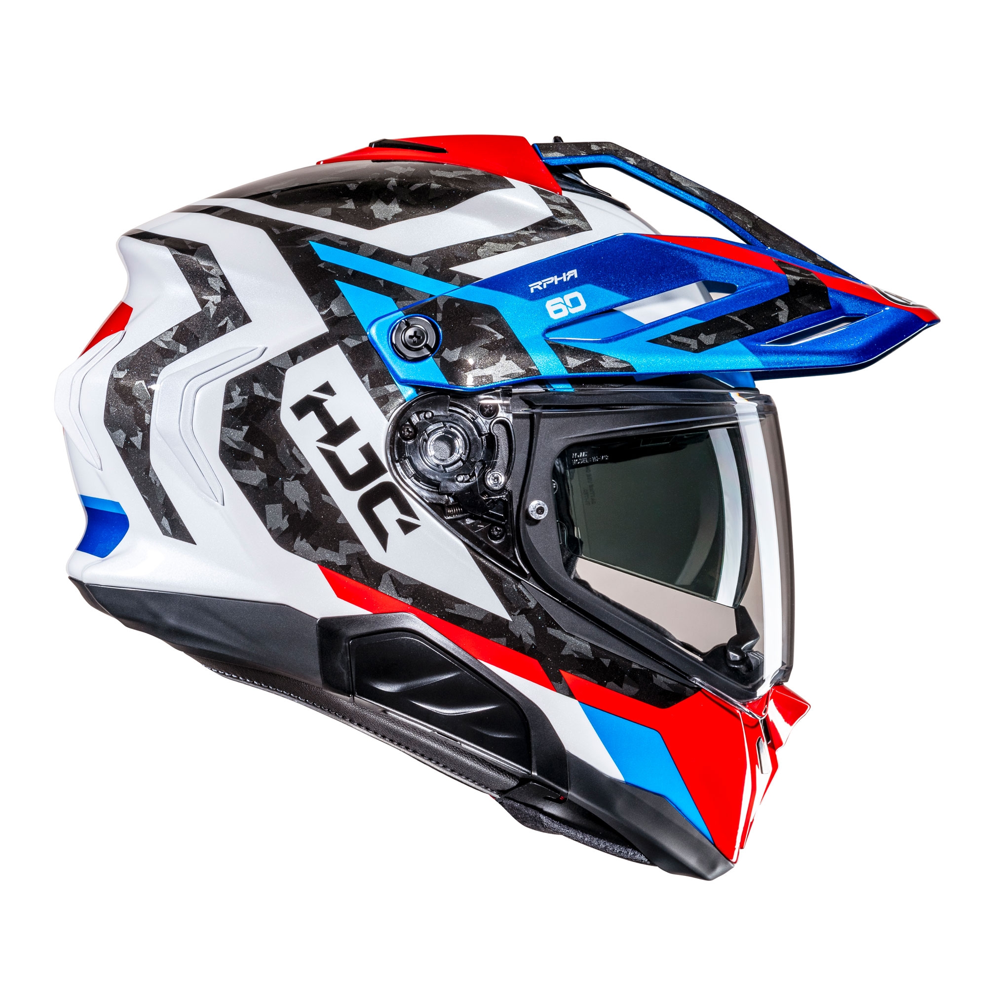 HJC RPHA 60 Dakar MC21 White Red Blue - Image 4