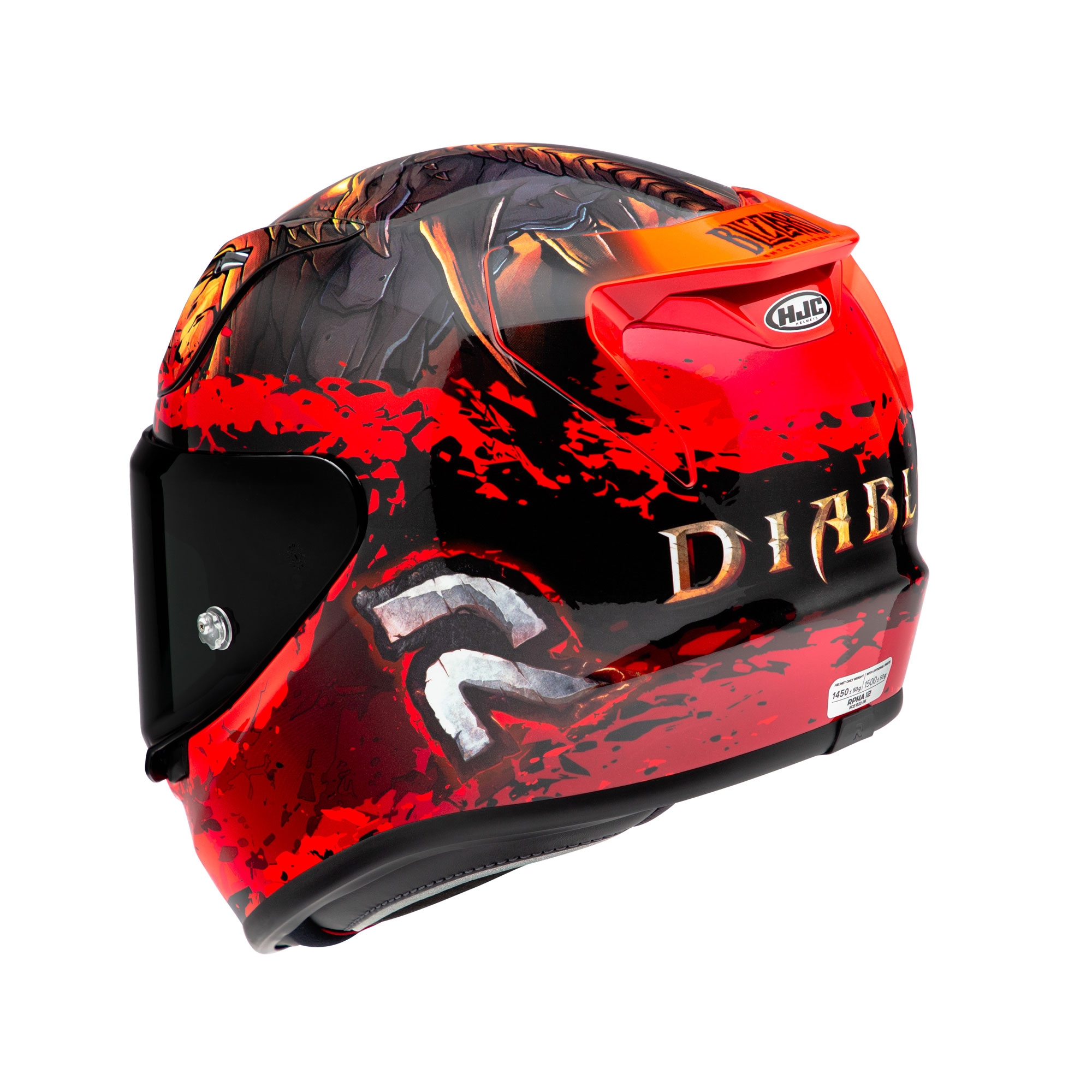 HJC RPHA 12 Diablo Blizzard MC1 Red - Image 3