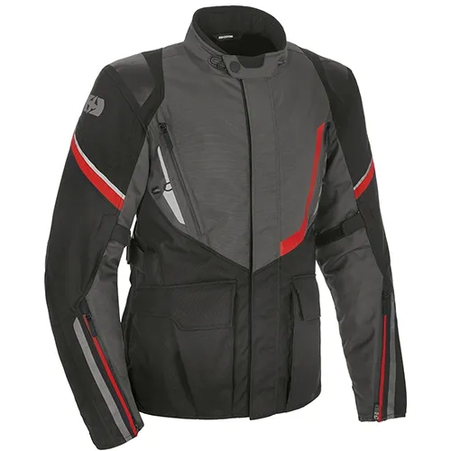 Oxford Montreal 4.0 MS Dry2Dry Jacket Black Grey & Red - Image 8