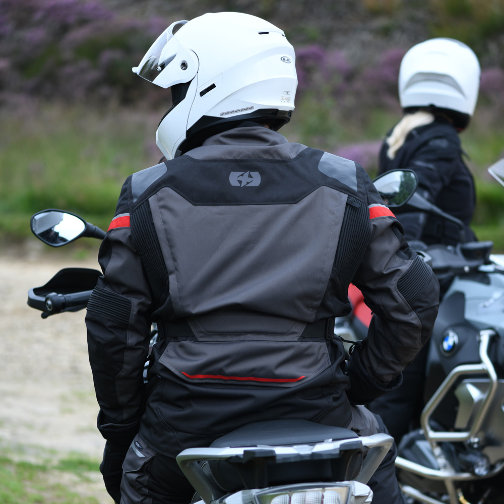 Oxford Montreal 4.0 MS Dry2Dry Jacket Black Grey & Red - Image 9