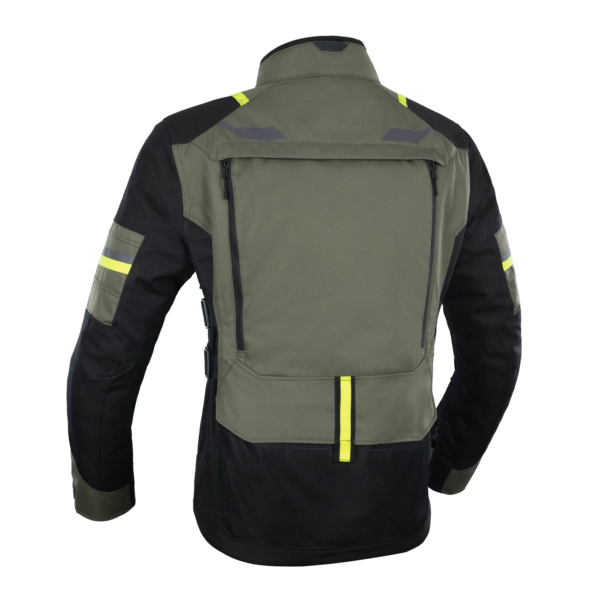 Oxford Rockland MS Jacket Khaki/Black/Fluo - Image 2