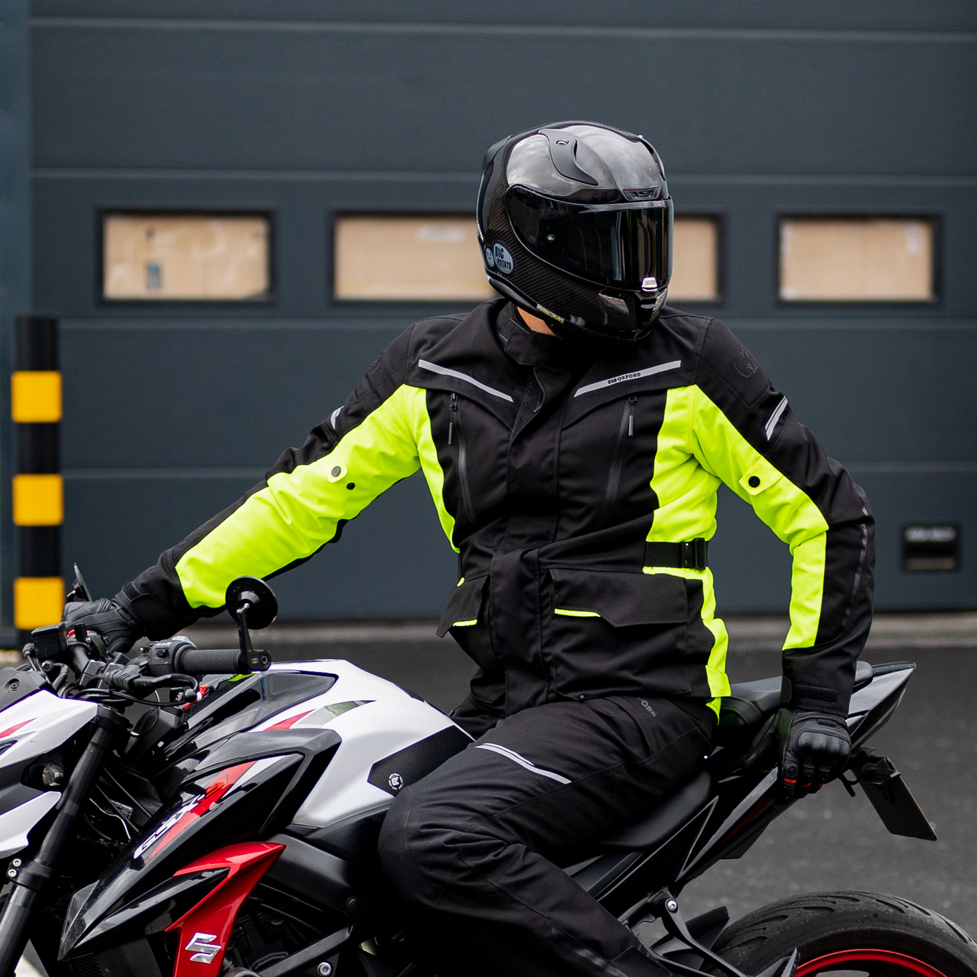 Oxford Metro 2.0 MS Jacket Black/Fluo - Image 11