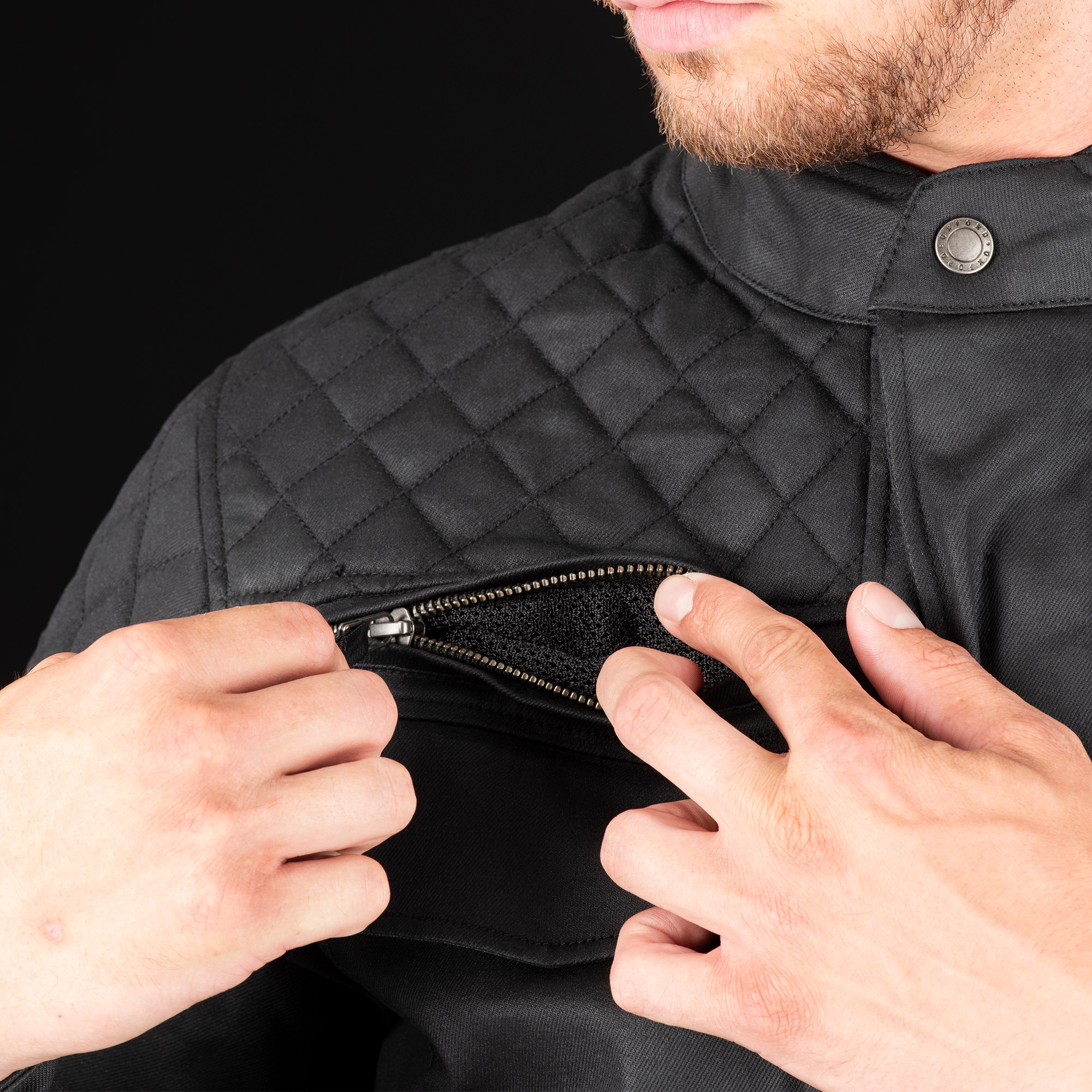 Oxford Hardwick MS Jacket Black - Image 4