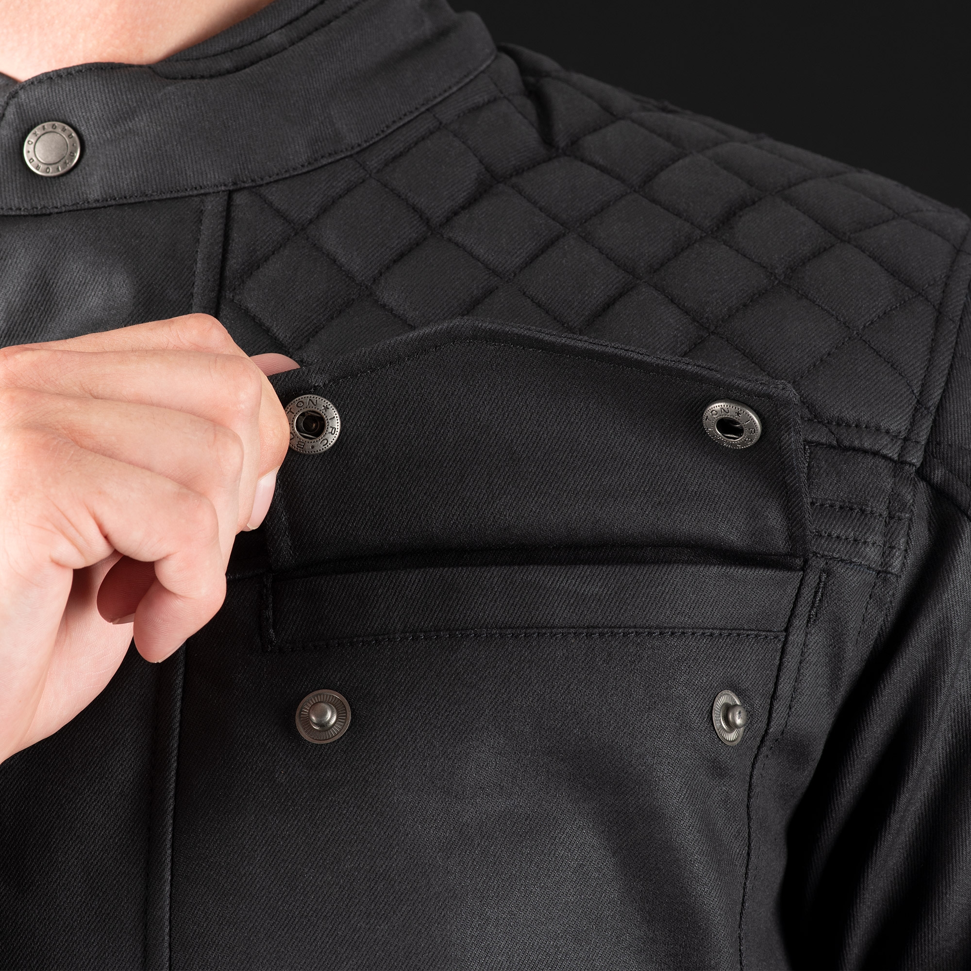 Oxford Hardwick MS Jacket Black - Image 5