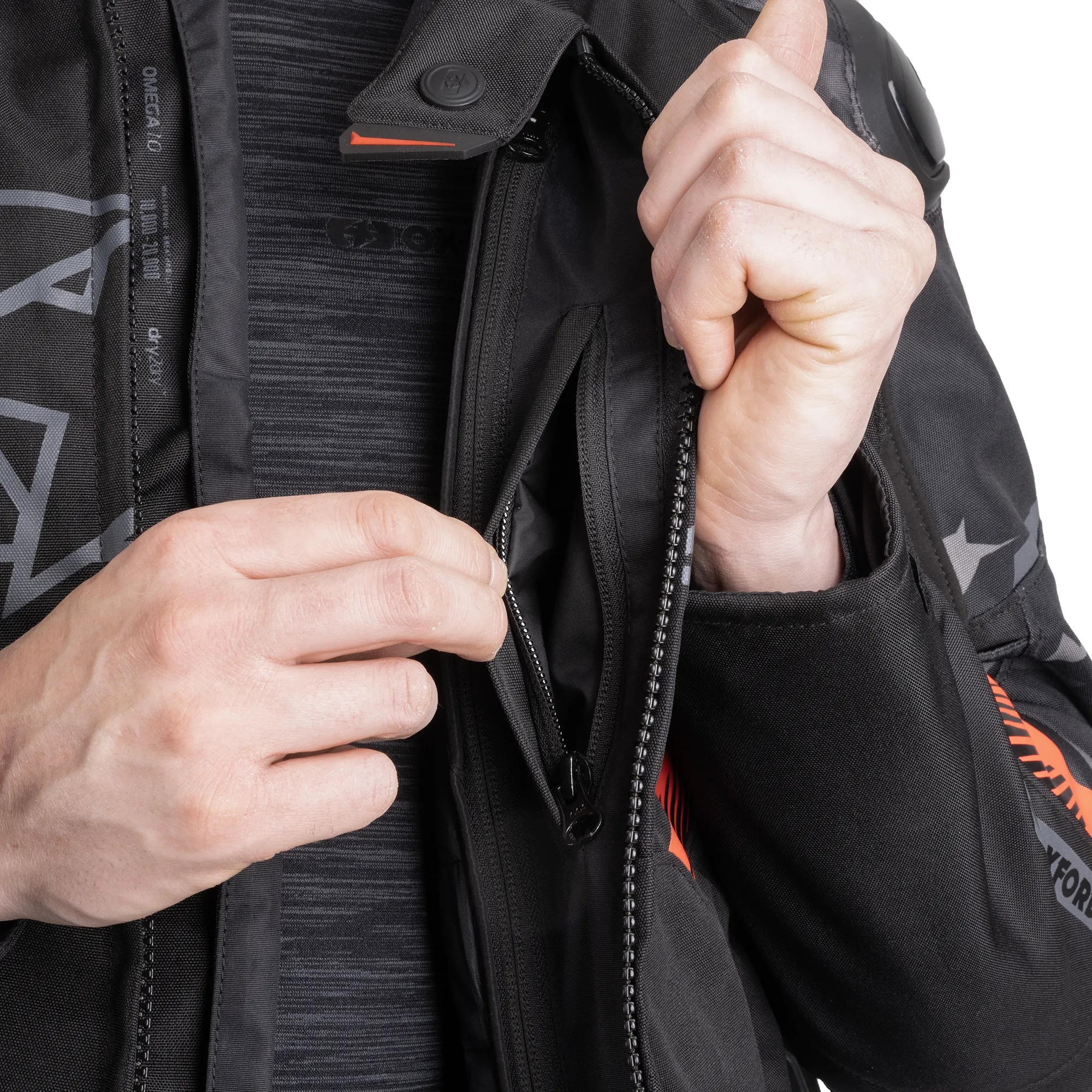 Oxford Omega 1.0 Dry2Dry MS Jacket Black/Camo/Red - Image 14