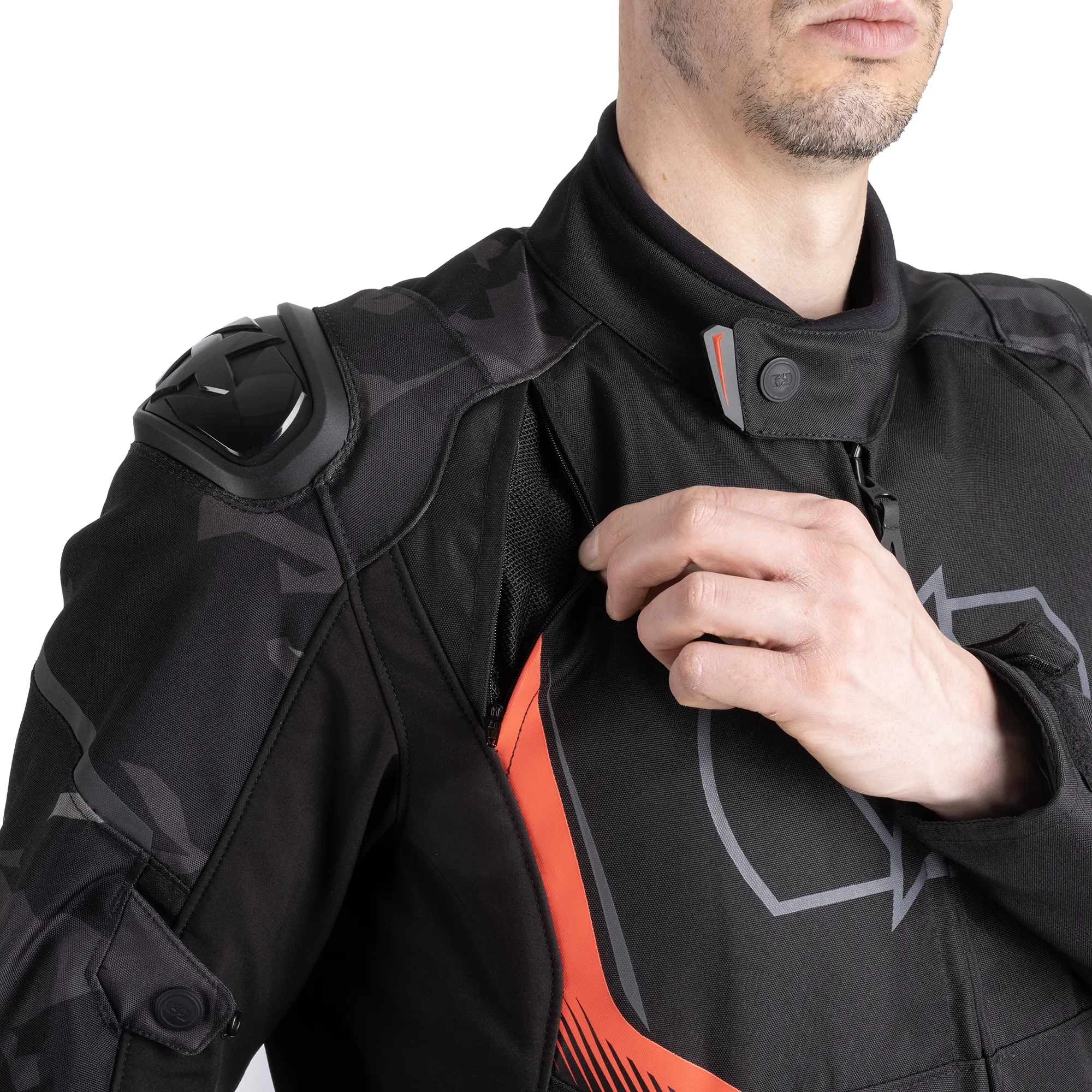 Oxford Omega 1.0 Dry2Dry MS Jacket Black/Camo/Red - Image 8