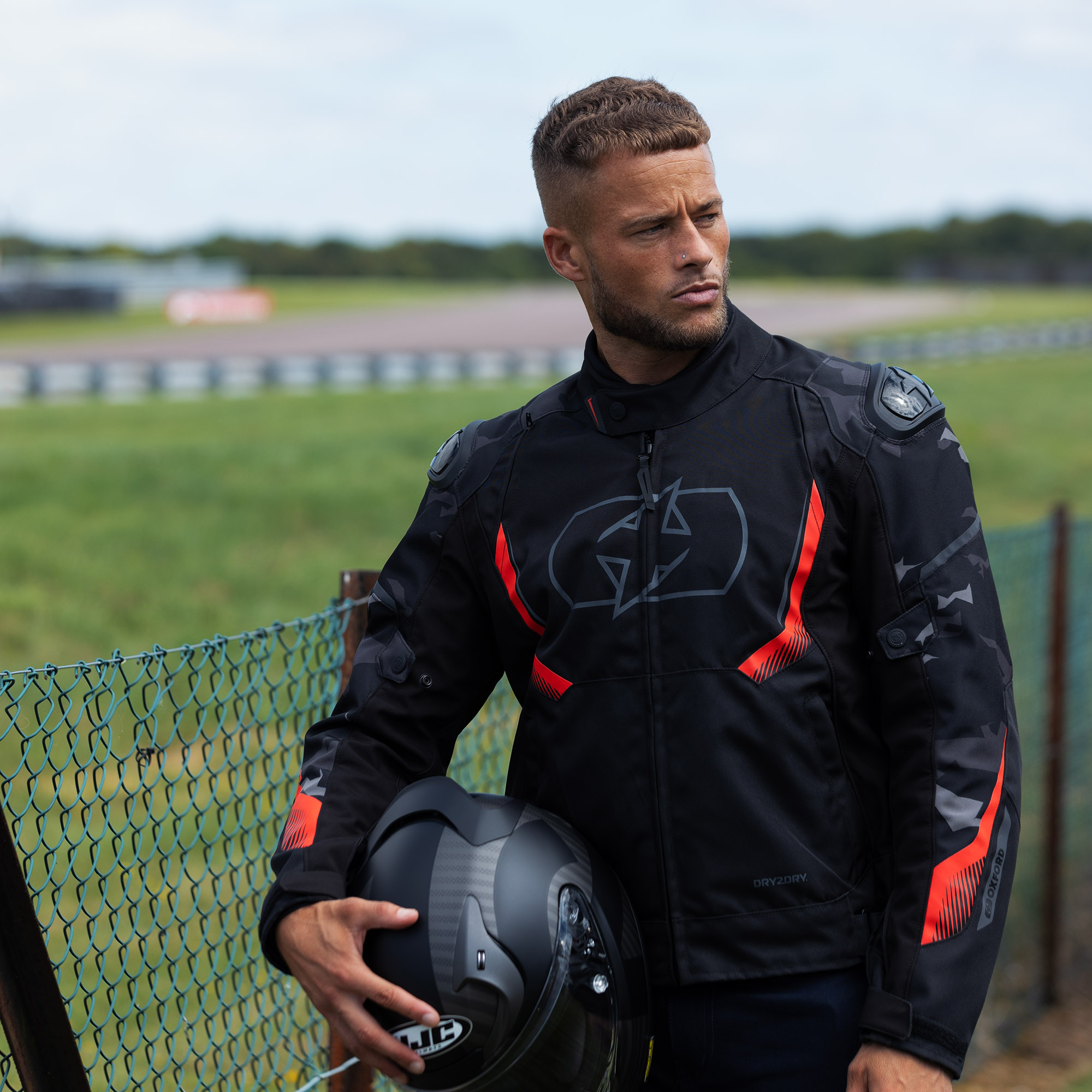 Oxford Omega 1.0 Dry2Dry MS Jacket Black/Camo/Red - Image 17