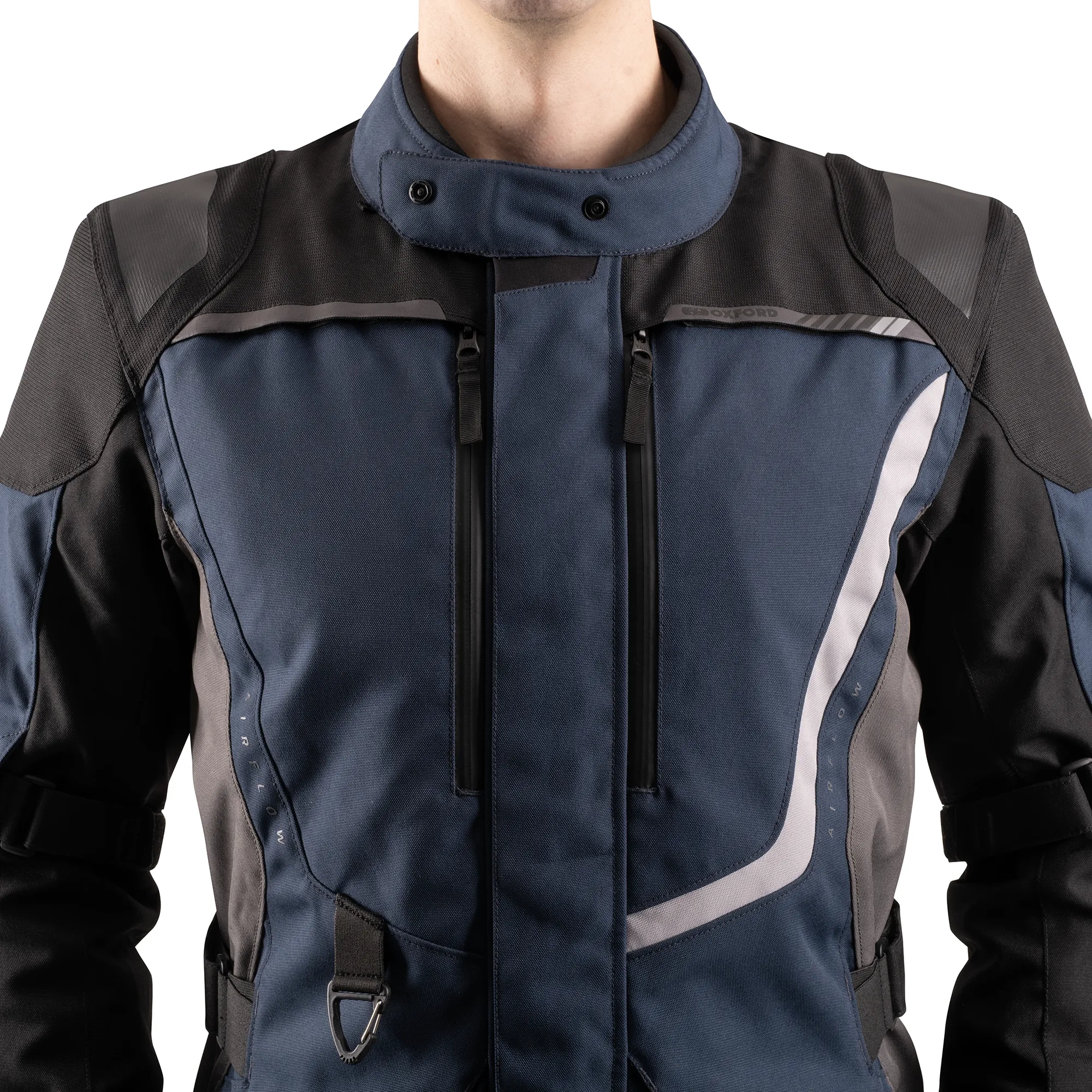 Oxford Montreal 5.0 MS Jacket Blue/Black/Grey - Image 3