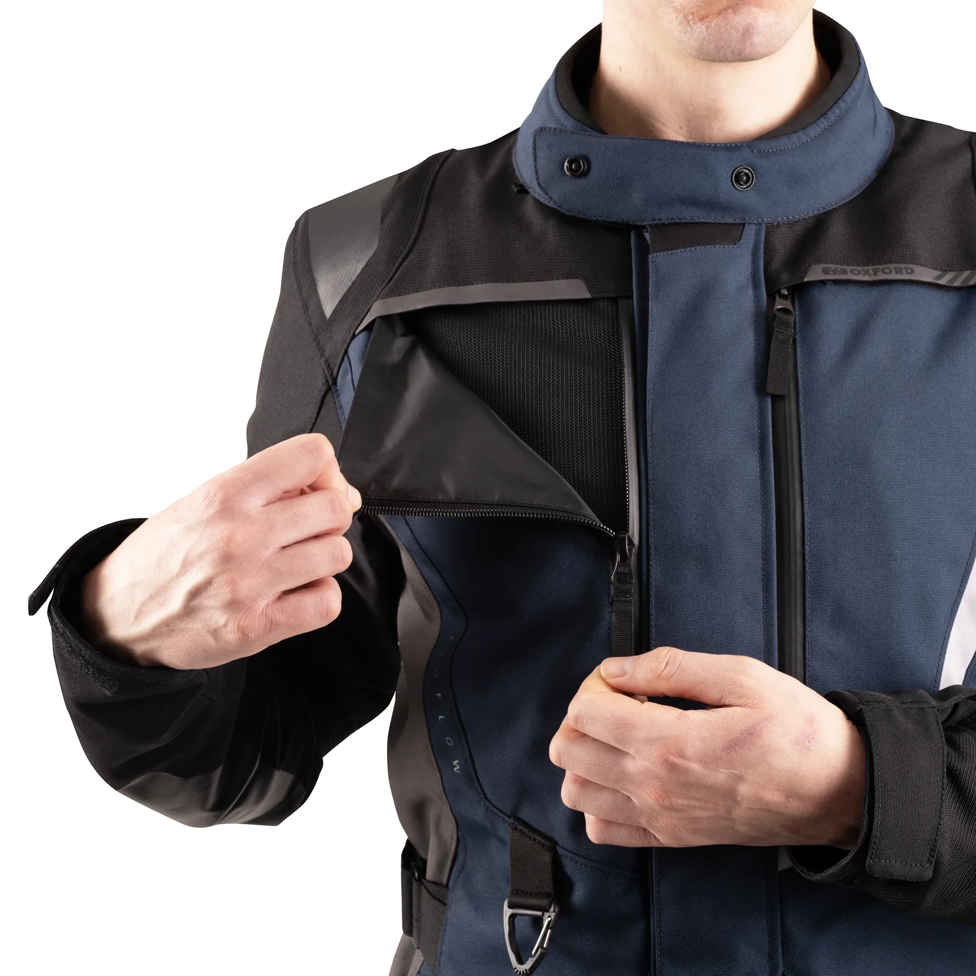 Oxford Montreal 5.0 MS Jacket Blue/Black/Grey - Image 5