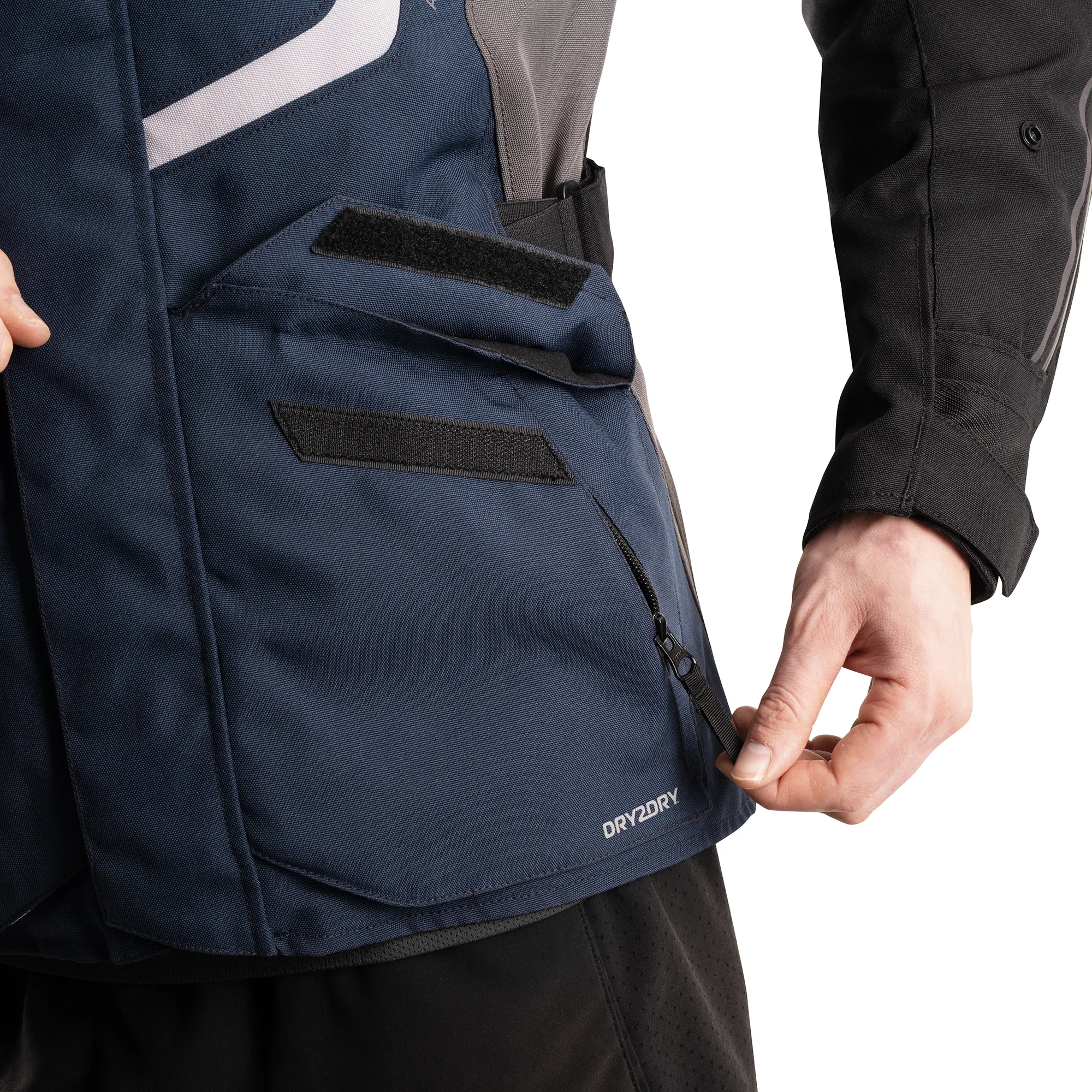 Oxford Montreal 5.0 MS Jacket Blue/Black/Grey - Image 6