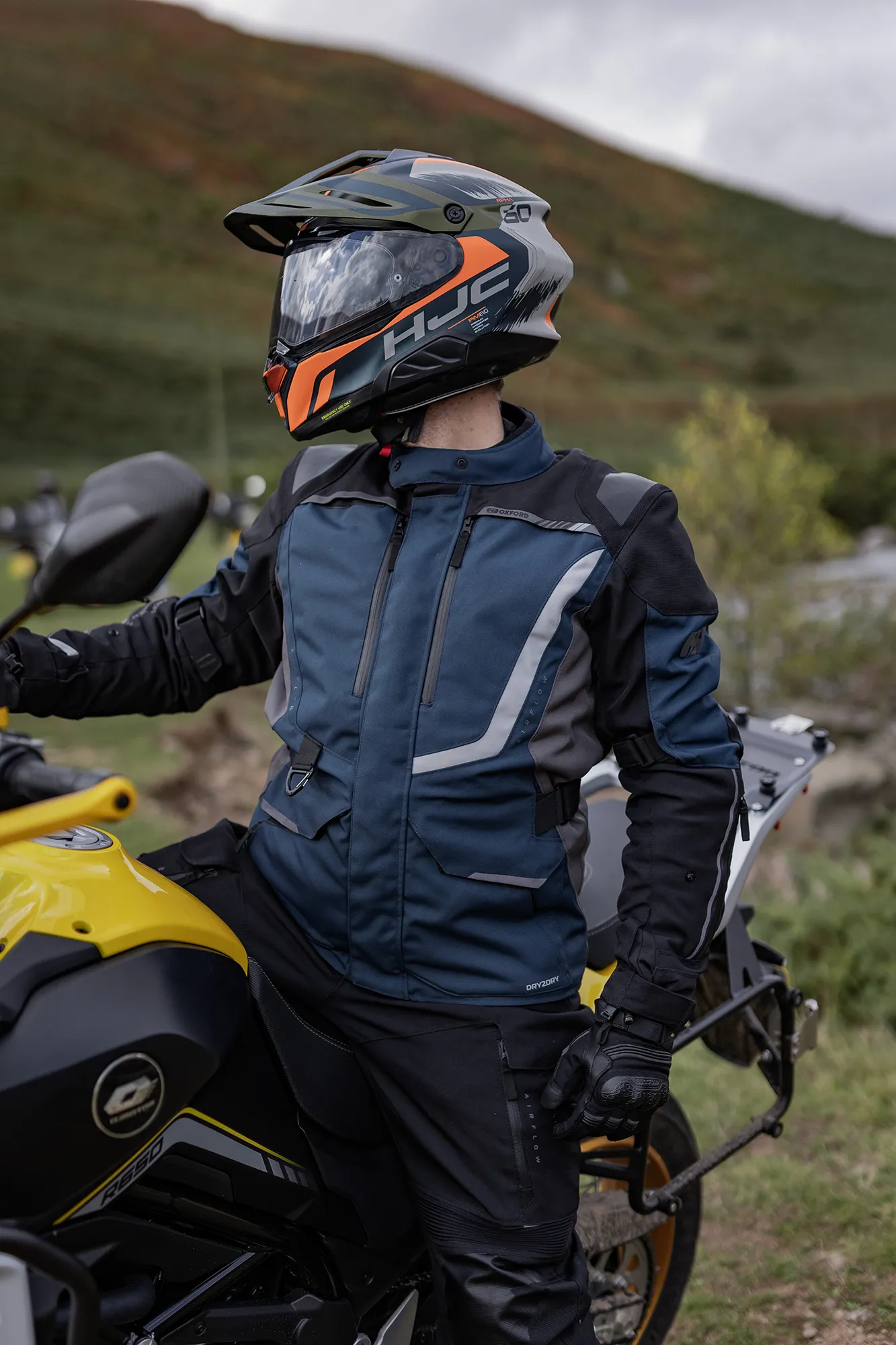 Oxford Montreal 5.0 MS Jacket Blue/Black/Grey - Image 9