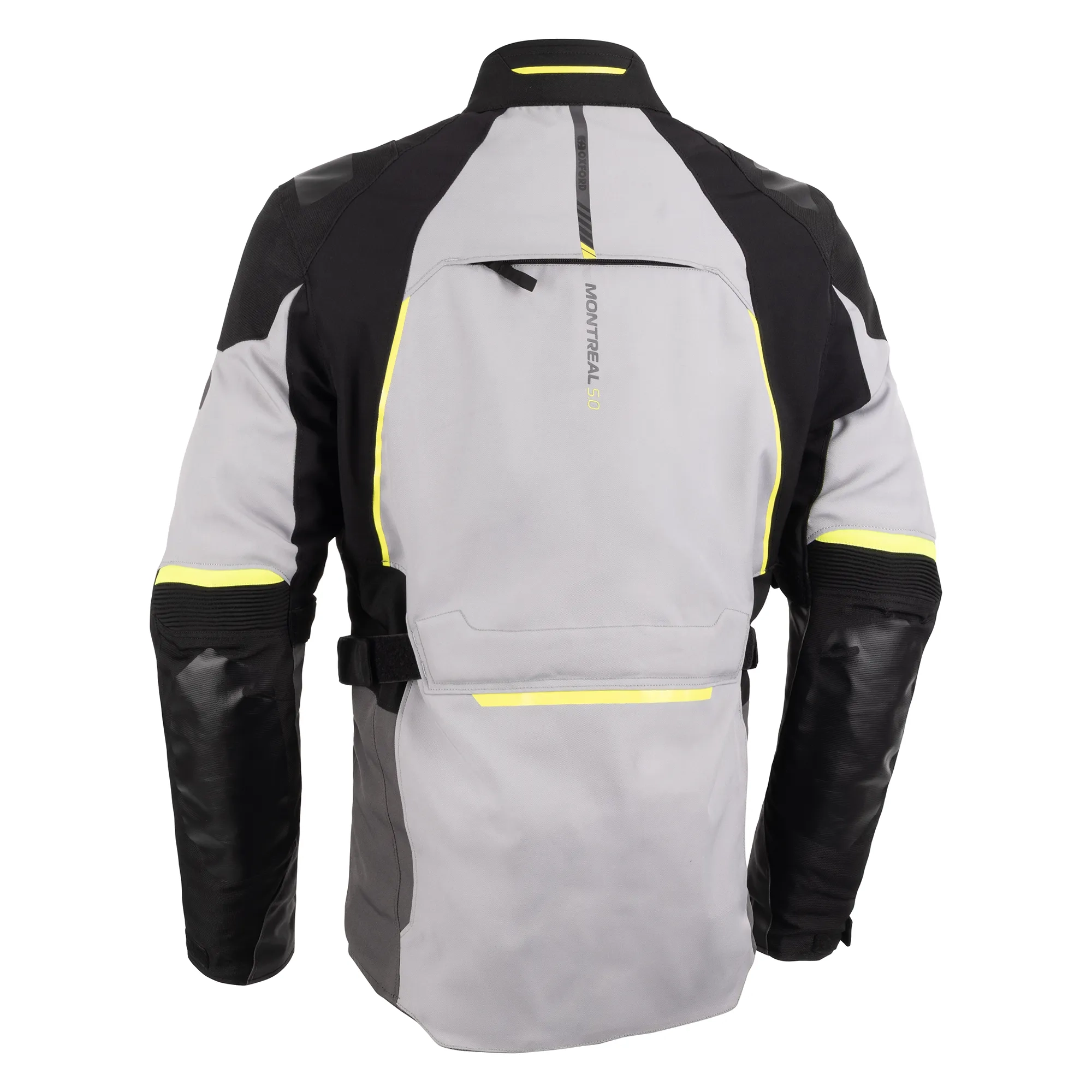 Oxford Montreal 5.0 MS Jacket Grey/Black/Yellow - Image 2