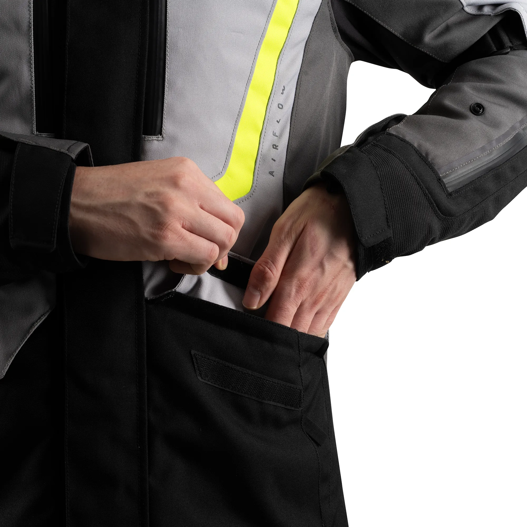 Oxford Montreal 5.0 MS Jacket Grey/Black/Yellow - Image 6