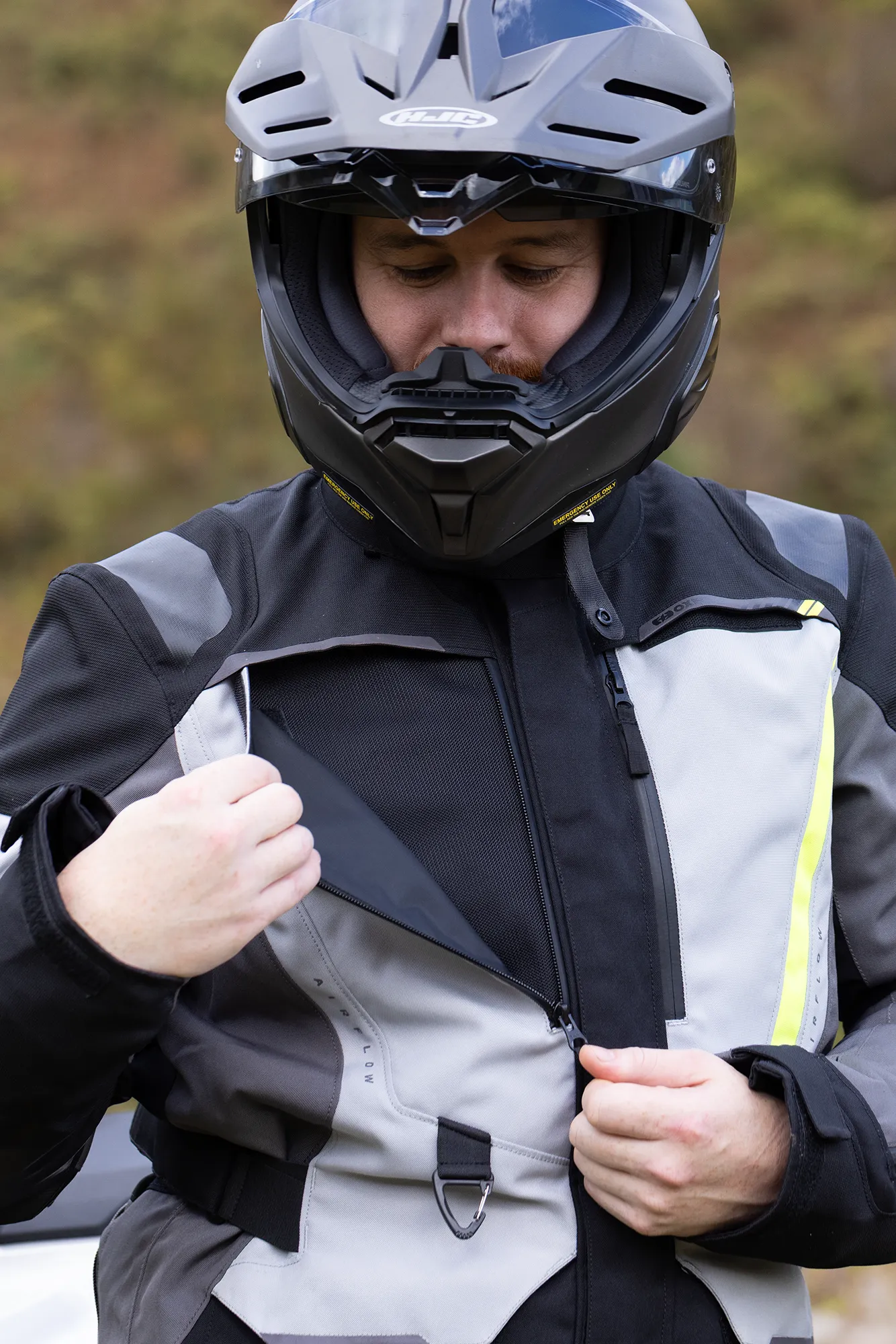 Oxford Montreal 5.0 MS Jacket Grey/Black/Yellow - Image 12