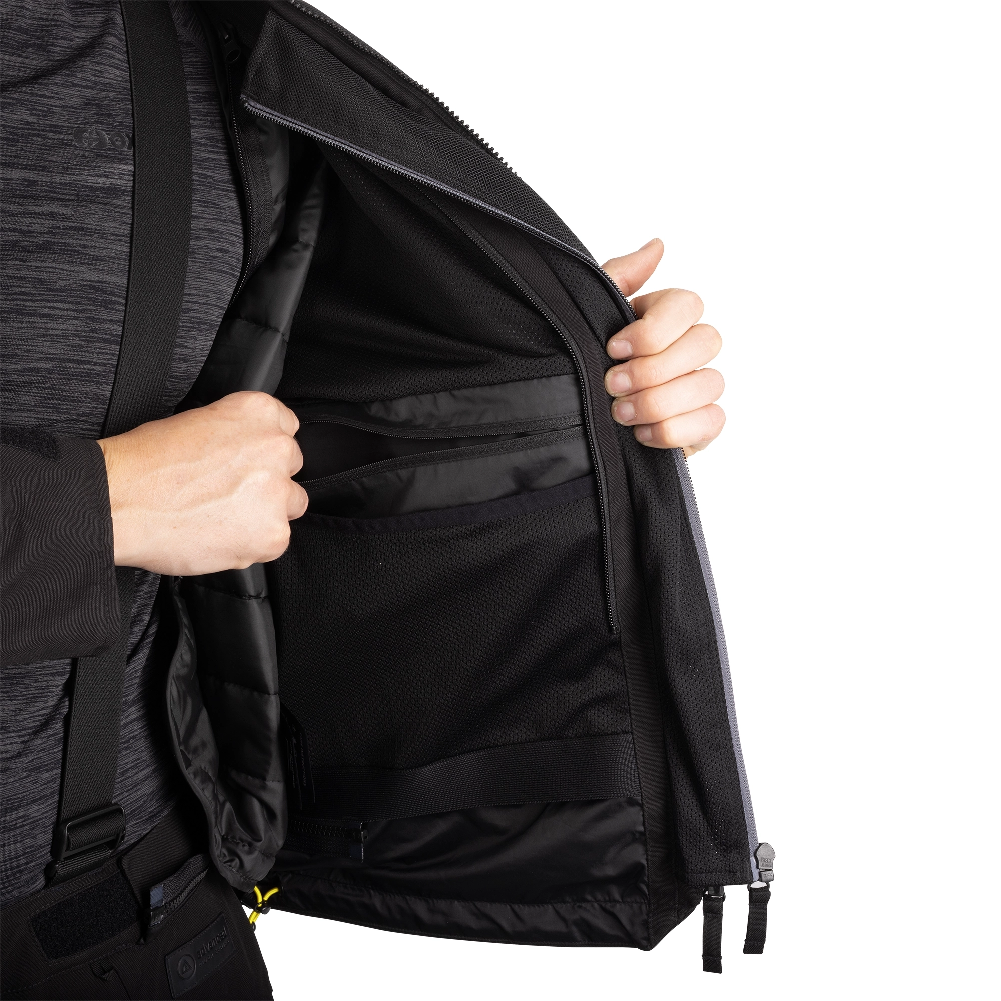 Oxford Hinterland 2.0 MS Jacket Black/Grey/Fluo - Image 8