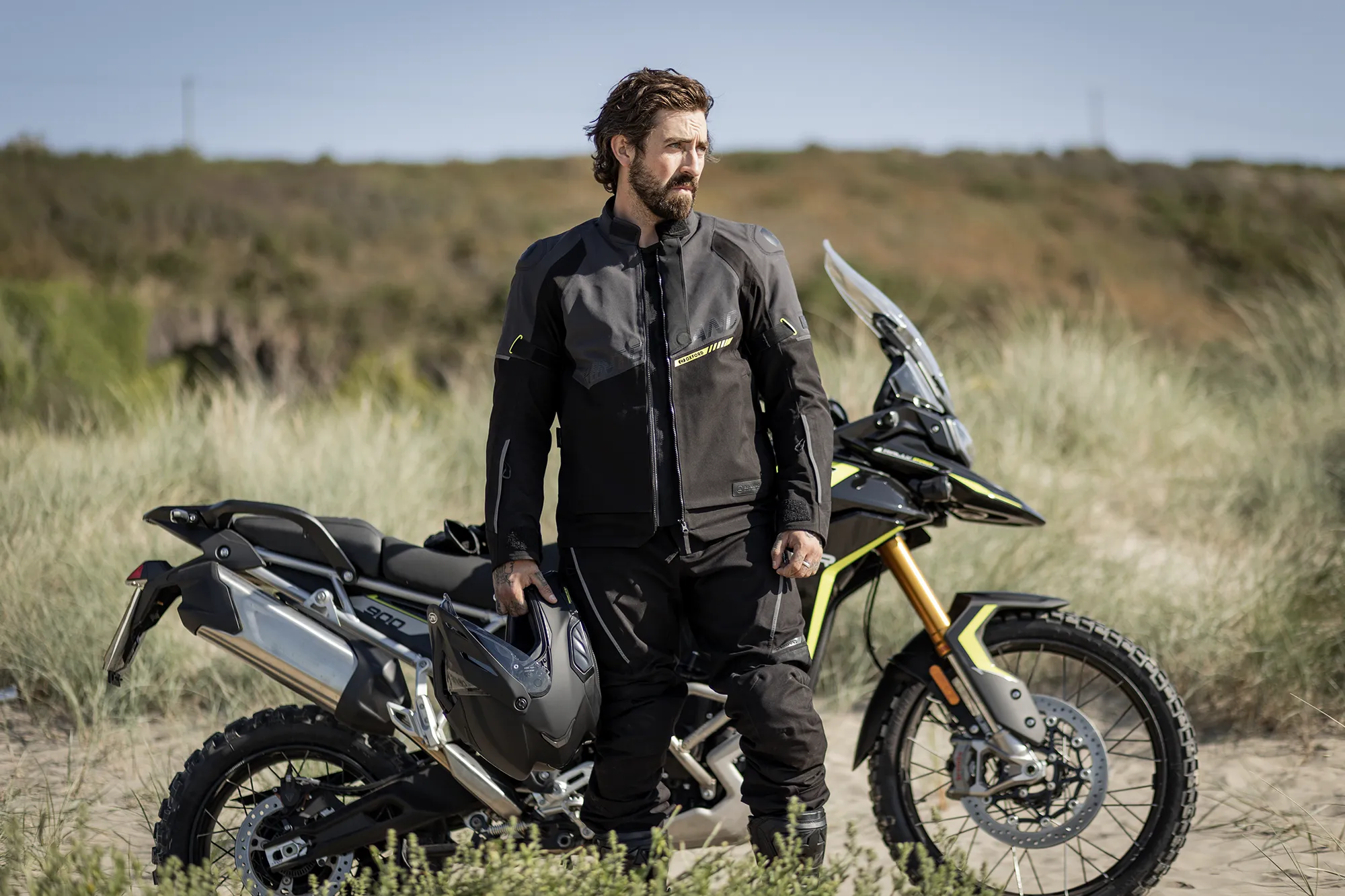 Oxford Hinterland 2.0 MS Jacket Black/Grey/Fluo - Image 11