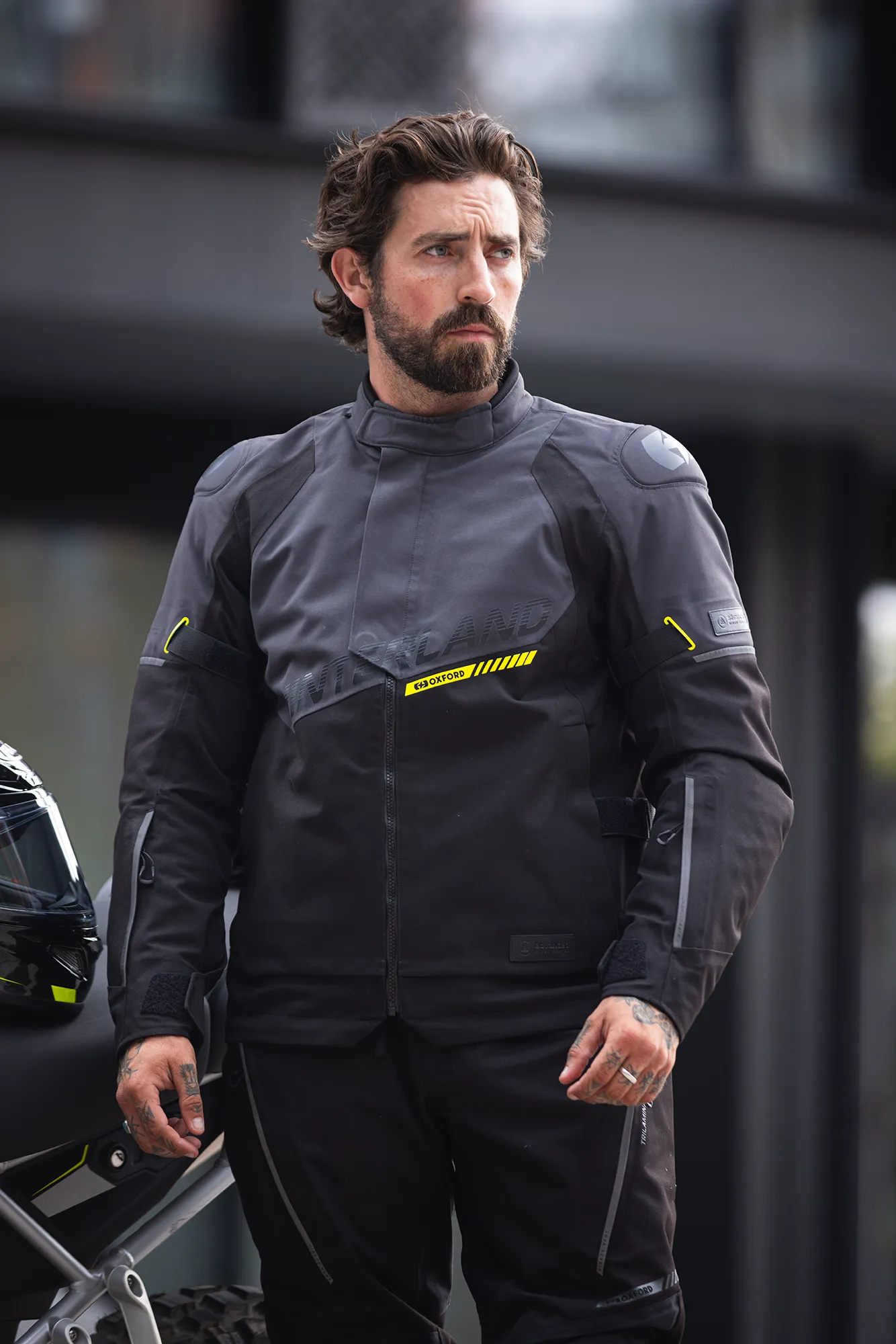 Oxford Hinterland 2.0 MS Jacket Black/Grey/Fluo - Image 12