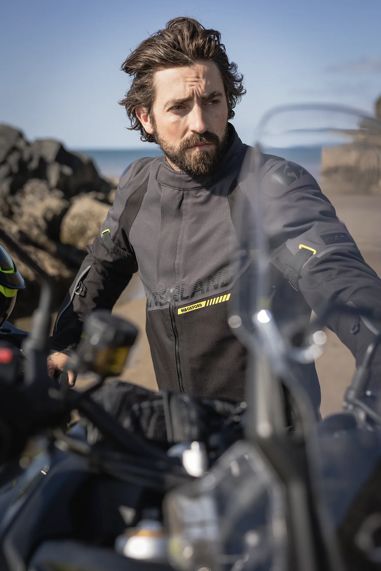 Oxford Hinterland 2.0 MS Jacket Black/Grey/Fluo - Image 16