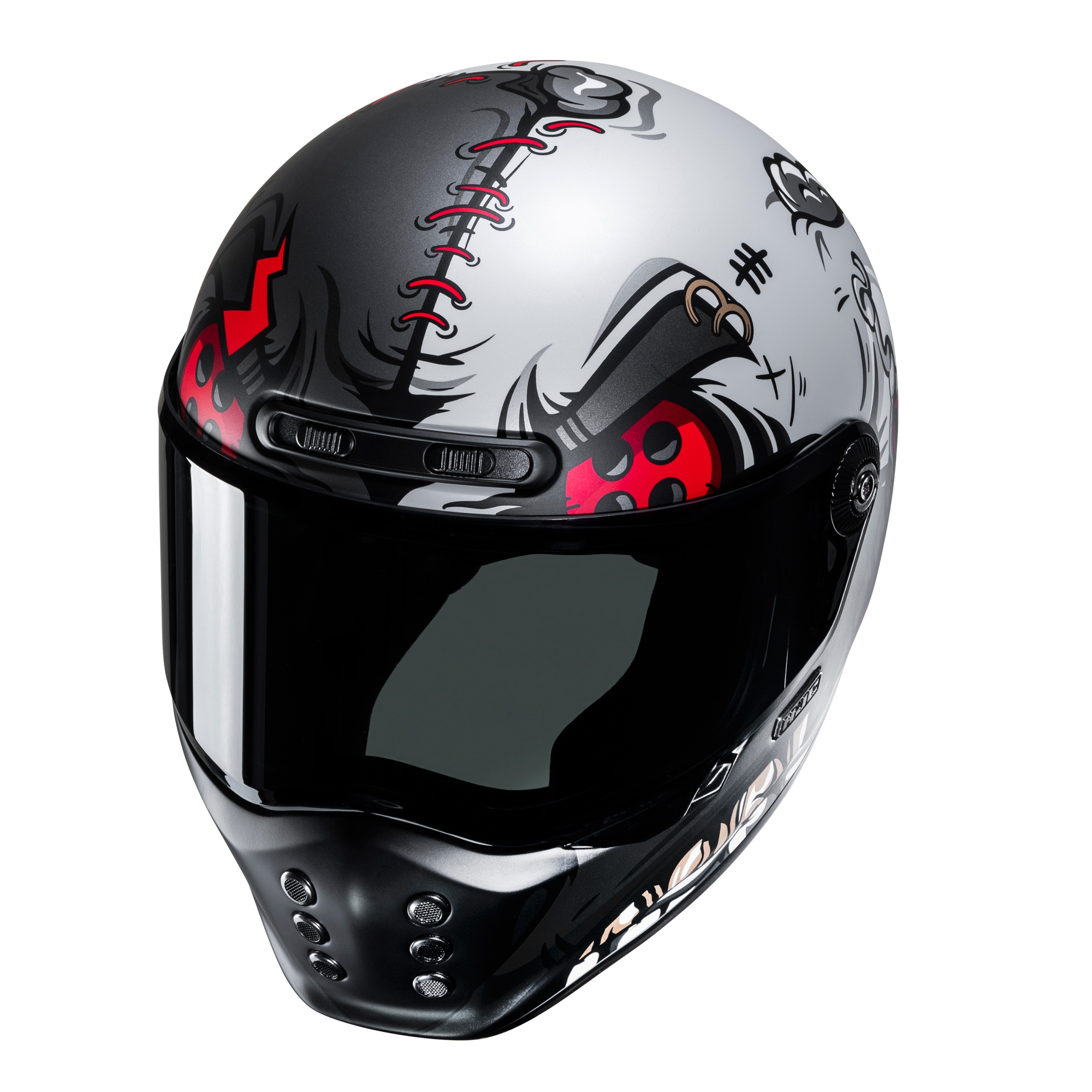 HJC V10 Vatt MC1SF Red - Image 2