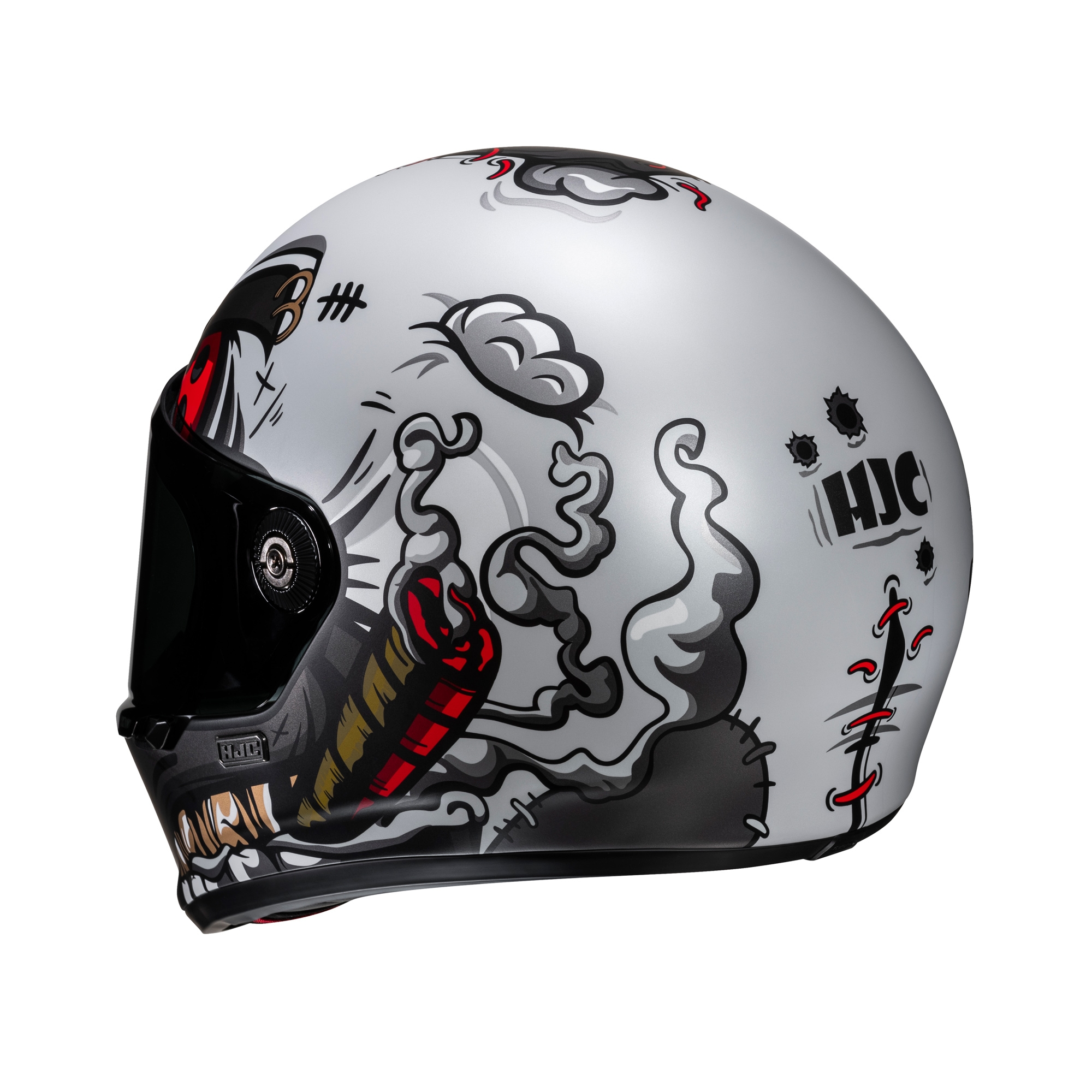 HJC V10 Vatt MC1SF Red - Image 3