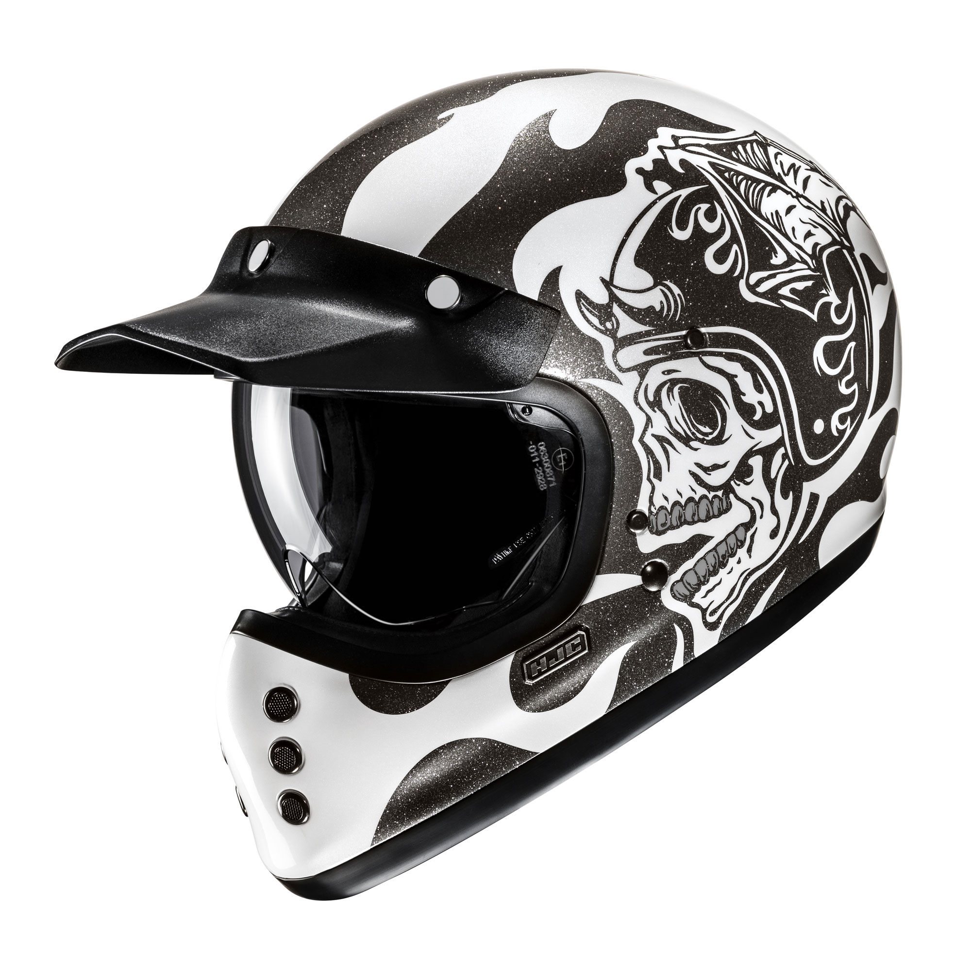 HJC V60 Flame MC5 Full Face Helmet - Black