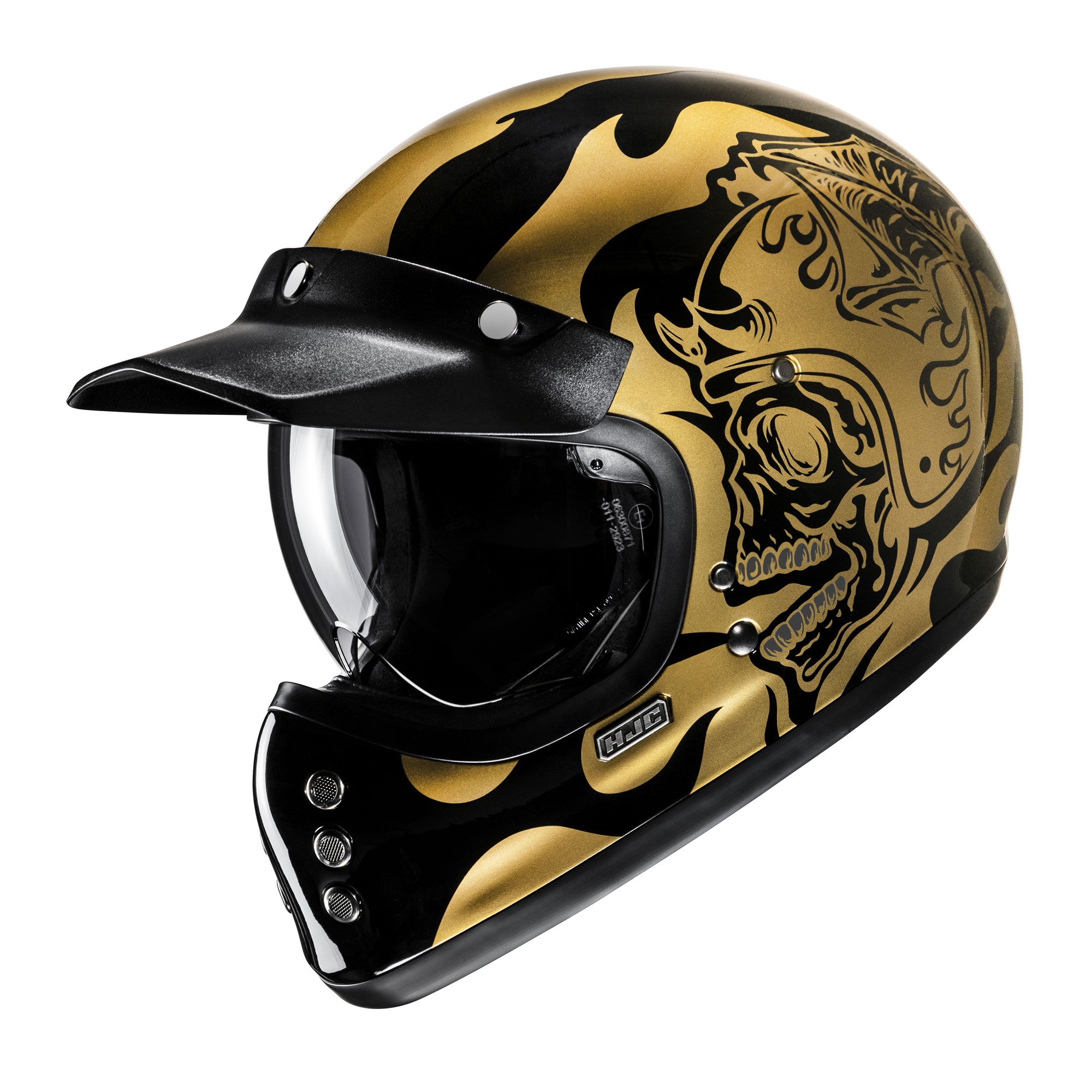HJC V60 Flame MC9 Full Face Helmets - Gold