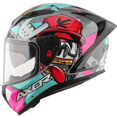 Axor Street Full Face Helmet – Hip Hop Gloss Athena Grey Mint