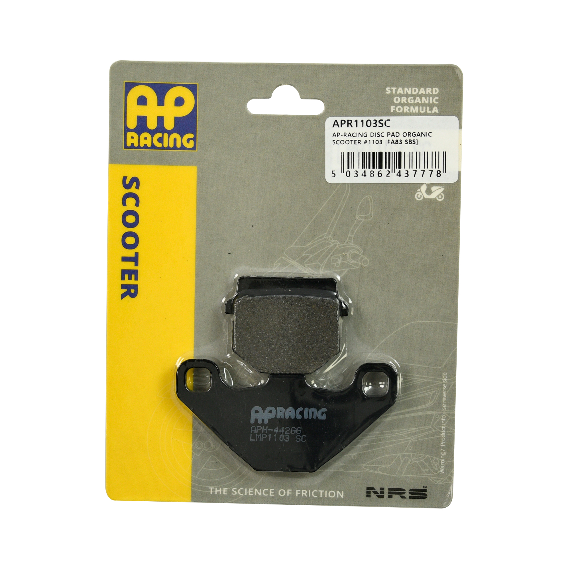 AP Racing Disc Pad Organic Scooter #1103 - Image 3