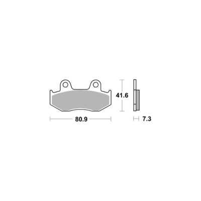 AP Racing Disc Pad Organic Scooter #1107