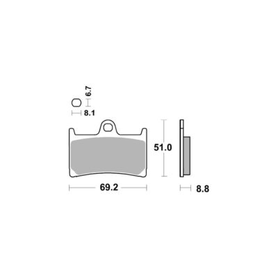 AP Racing SC Organic Scooter Disc Pads – #1127
