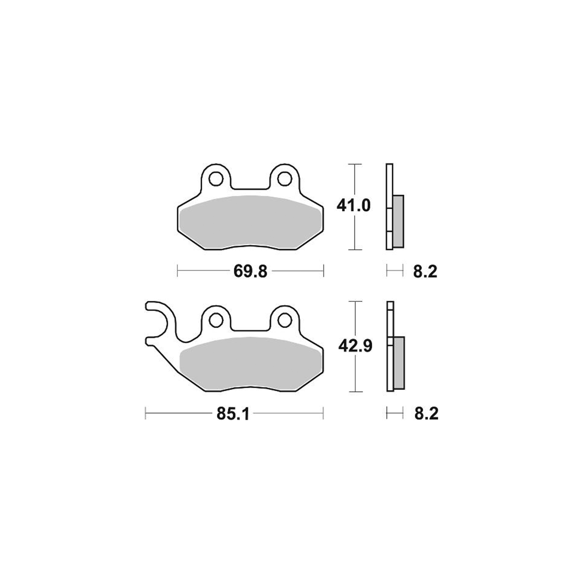 AP Racing Disc Pad Organic Scooter #1151 - Image 2