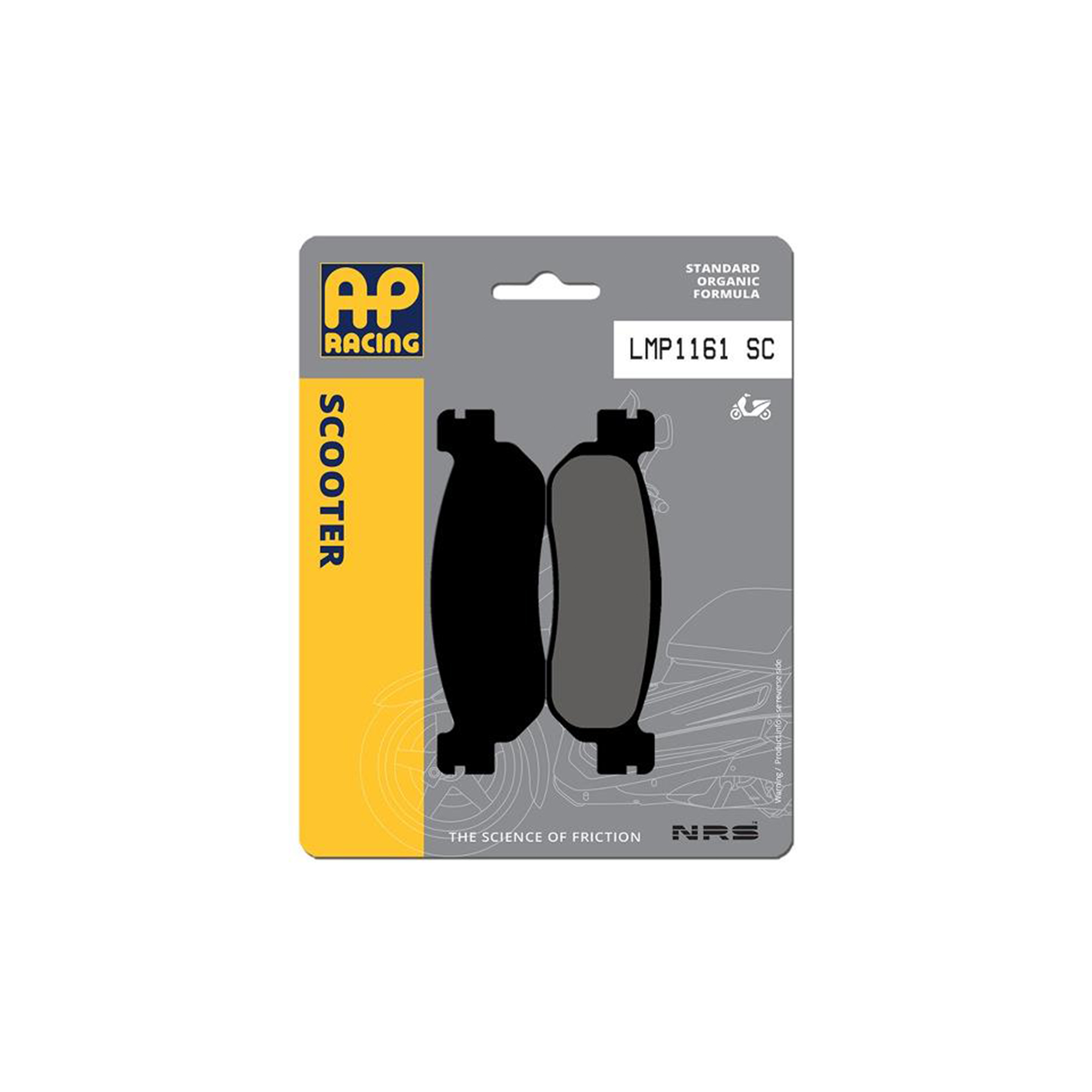 AP Racing Disc Pad Organic Scooter #1161 - Image 3