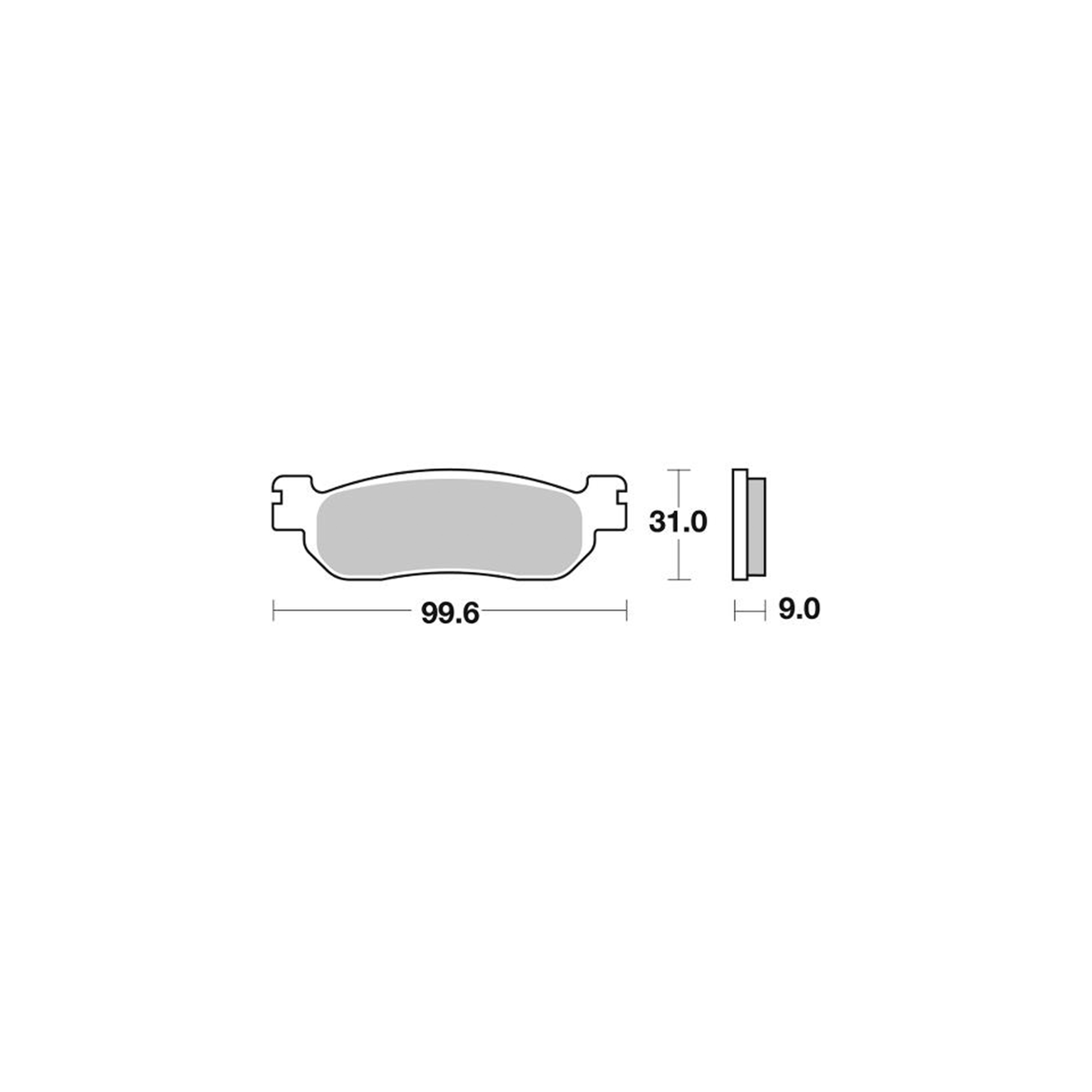 AP Racing Disc Pad Organic Scooter #1161 - Image 2