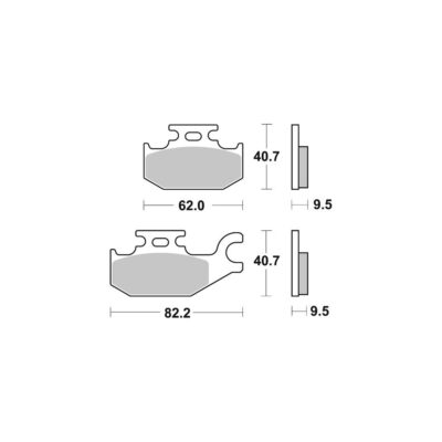 AP Racing Disc Pad Organic Scooter #1172