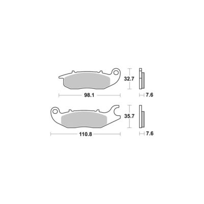 AP Racing Disc Pad Organic Scooter #1188