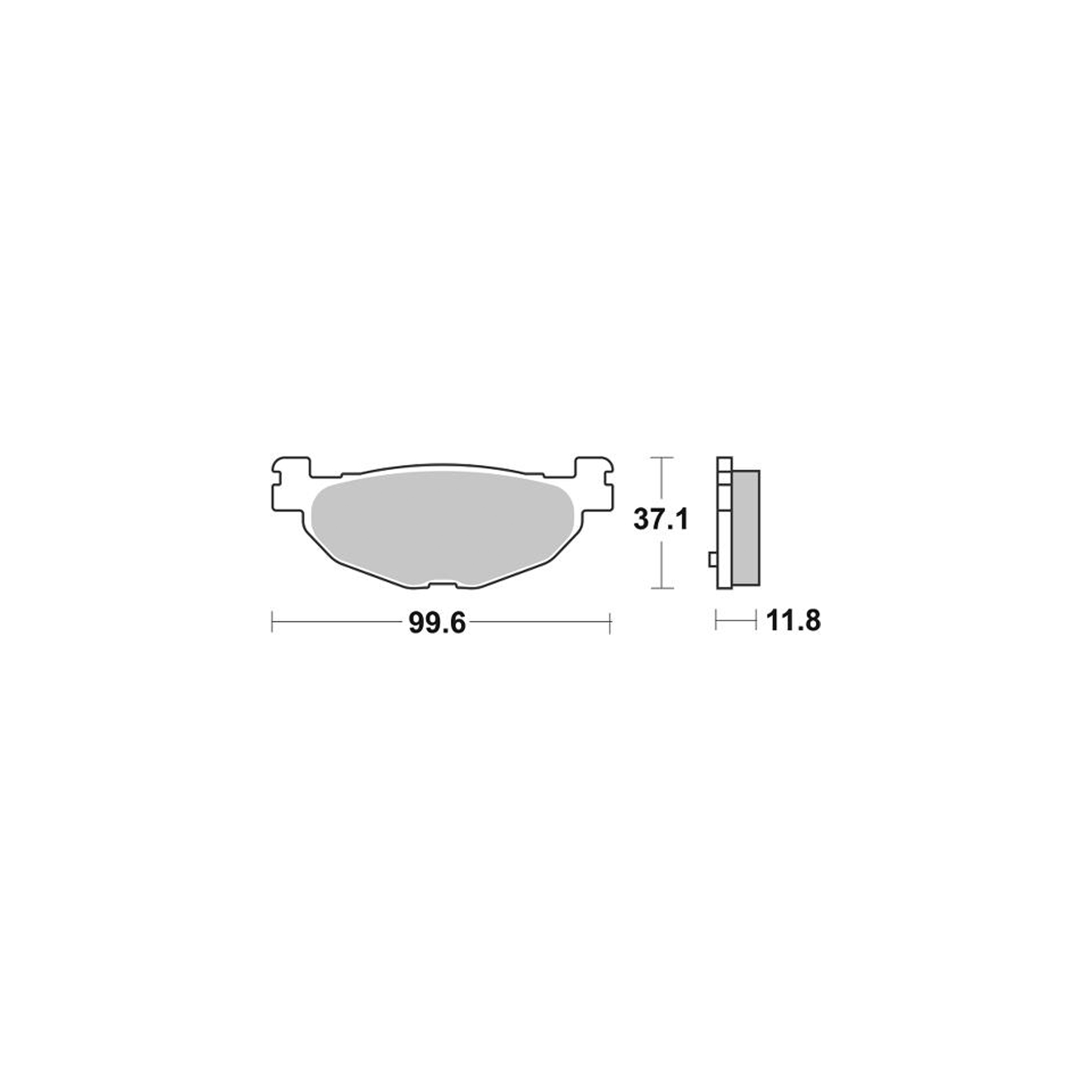 AP Racing Disc Pad Organic Scooter #1190 - Image 2