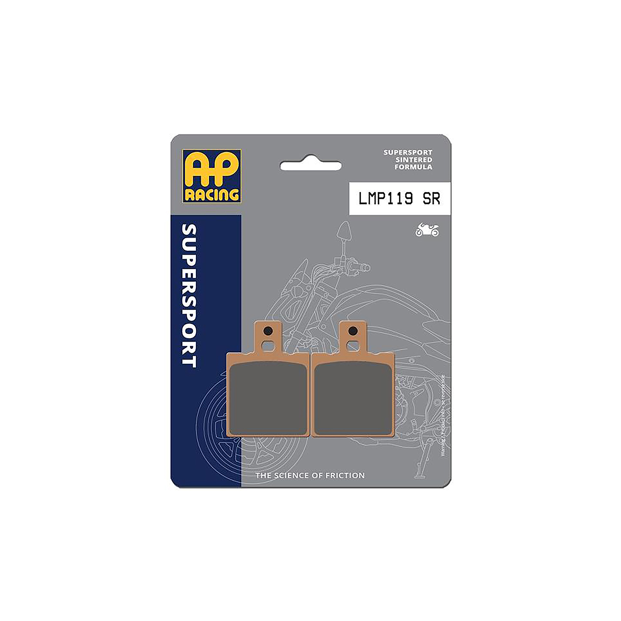 AP Racing SR Supersport Sinter Rear Disc Pads - #119SR - Image 3