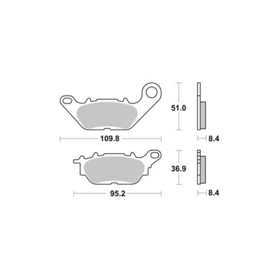 AP Racing Disc Pad Organic Scooter #1202