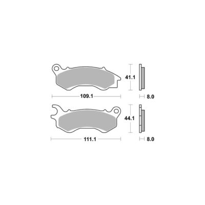 AP Racing Disc Pad Organic Scooter #1208