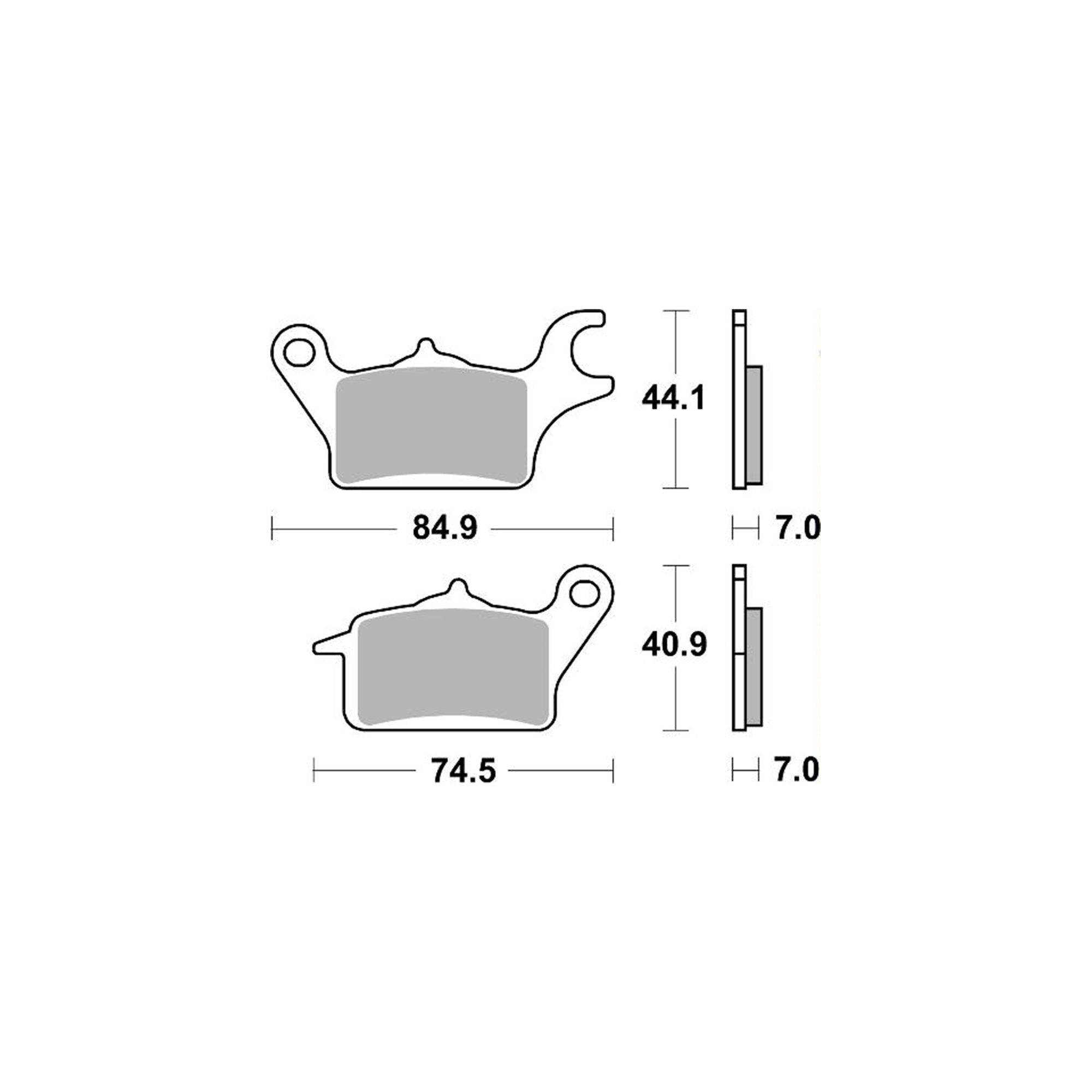 AP Racing Disc Pad Organic Scooter #1218 - Image 2