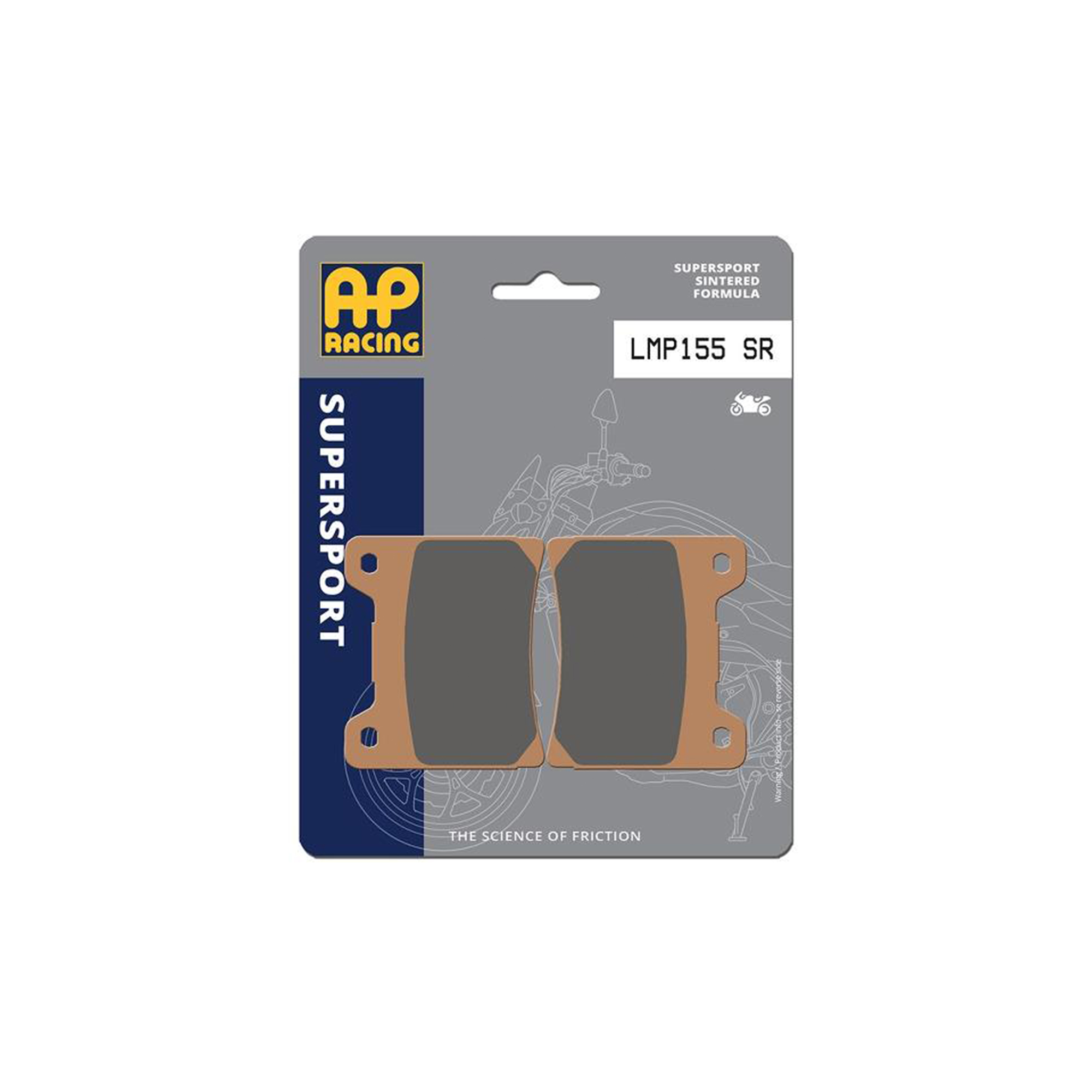 AP Racing SR Supersport Sinter Rear Disc Pads - #155SR - Image 3
