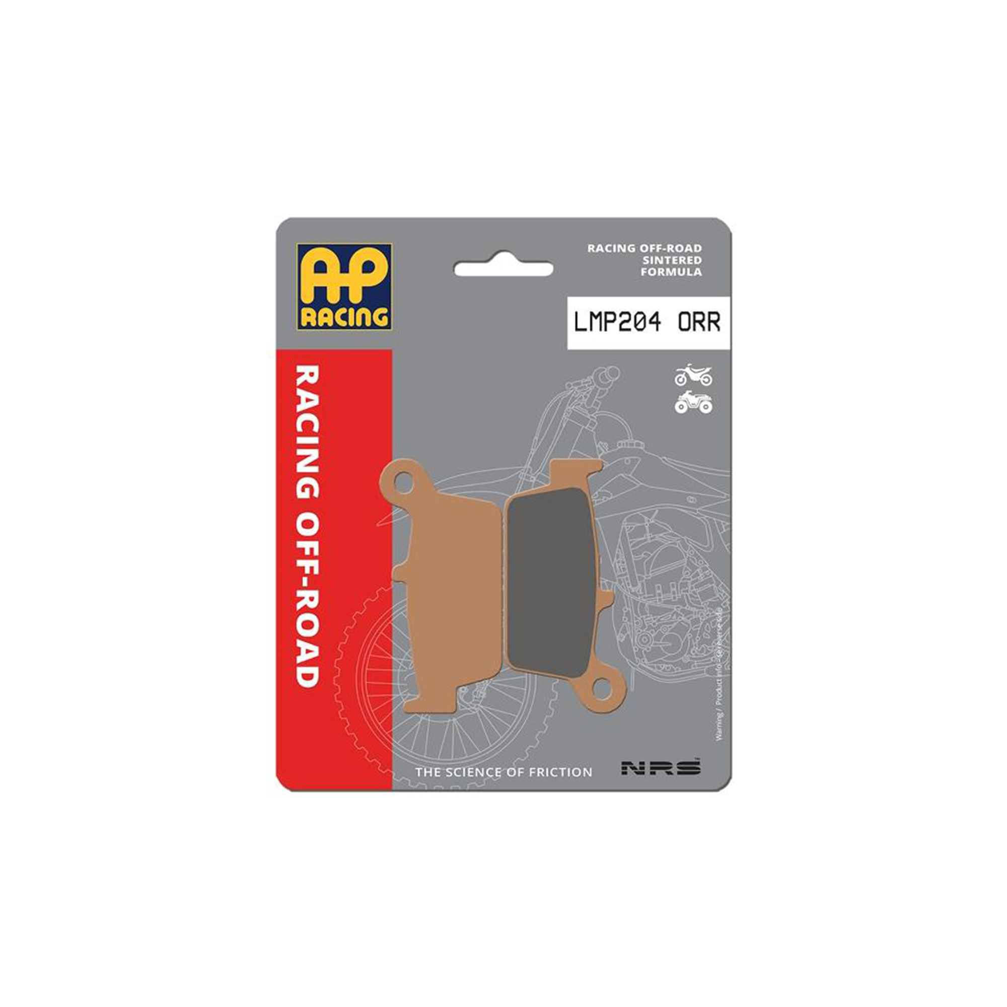 AP Racing Disc Pad Offroad Sinter Competition #204 - Image 3