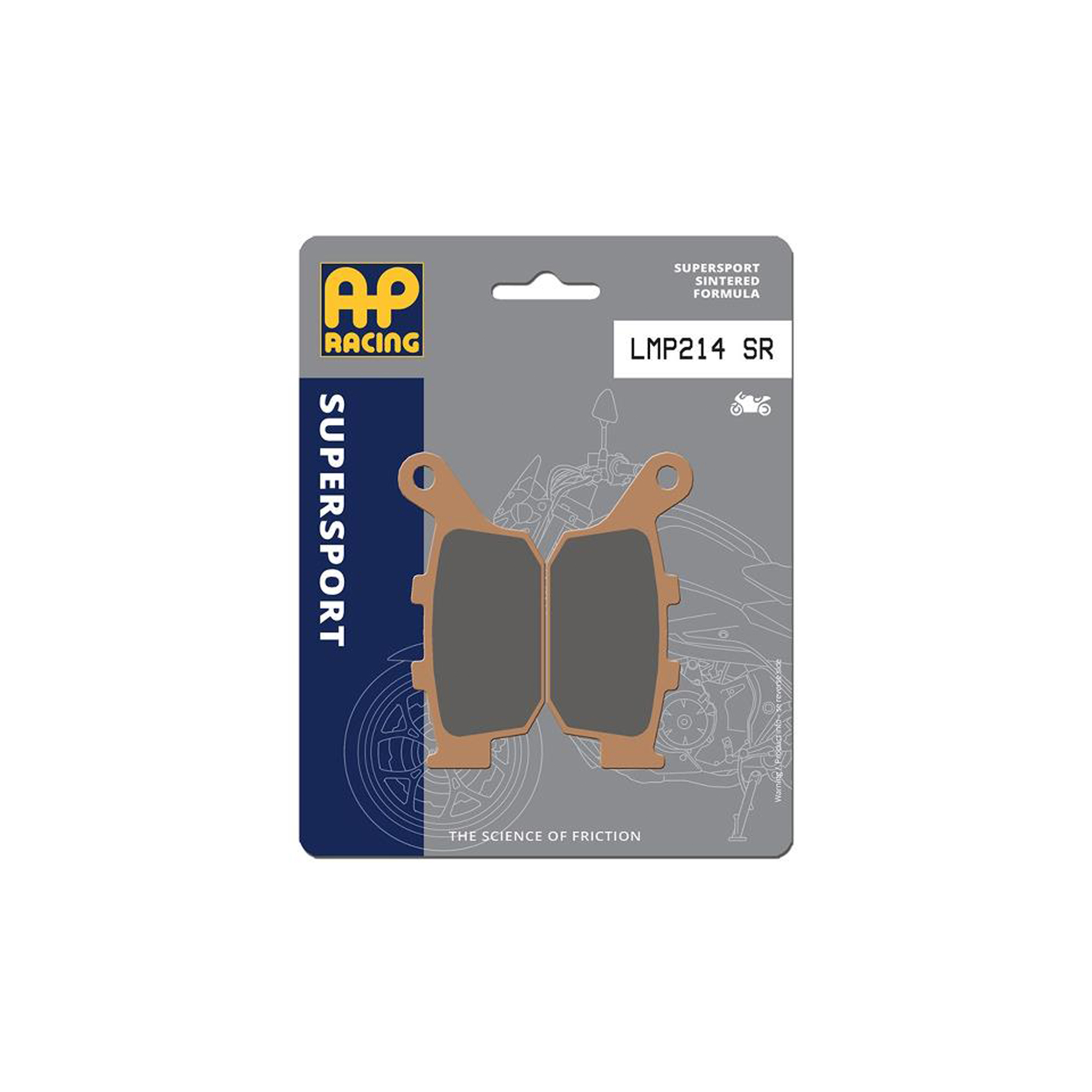 AP Racing SR Supersport Sinter Rear Disc Pads - #214SR - Image 3